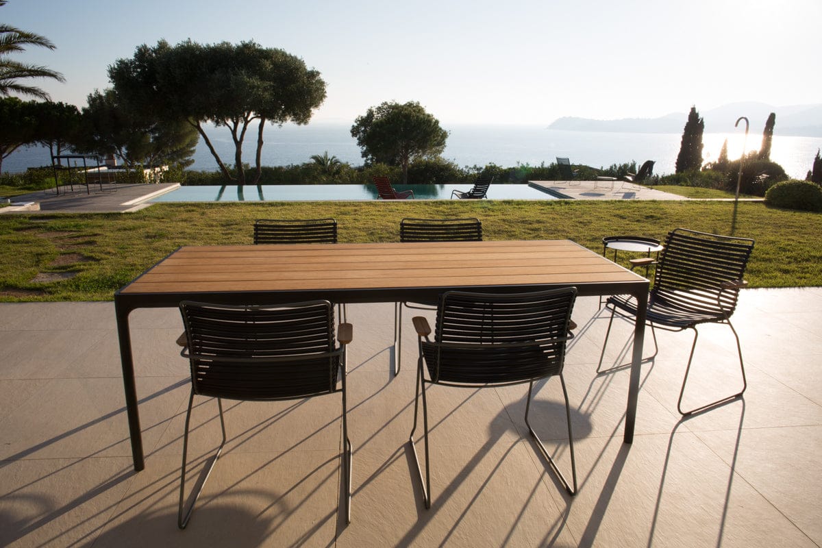 4 Seater Click & Four Outdoor Dining Set - Olive Green - Image 4