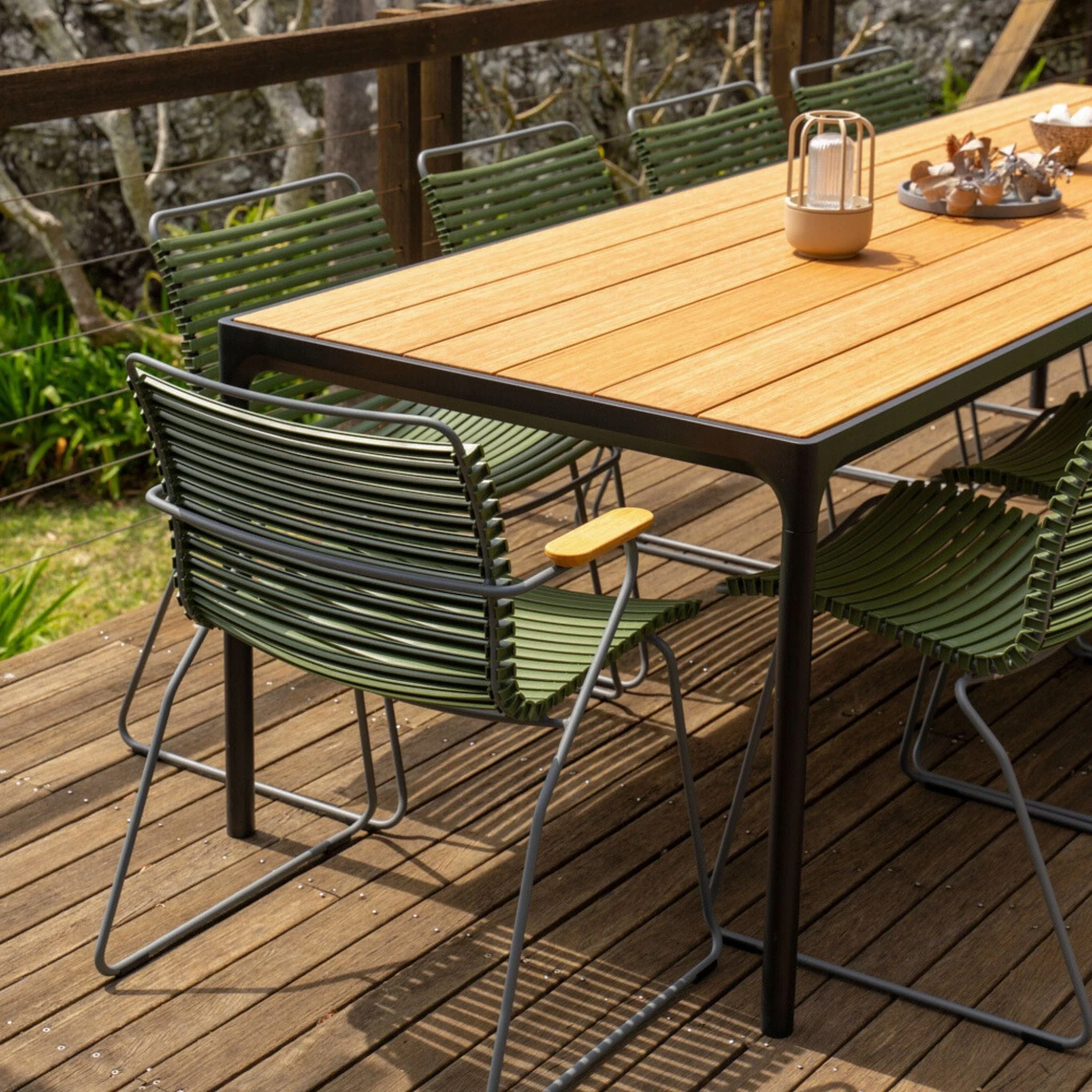 Four Table - Bamboo | Black 270(CM) - Image 7