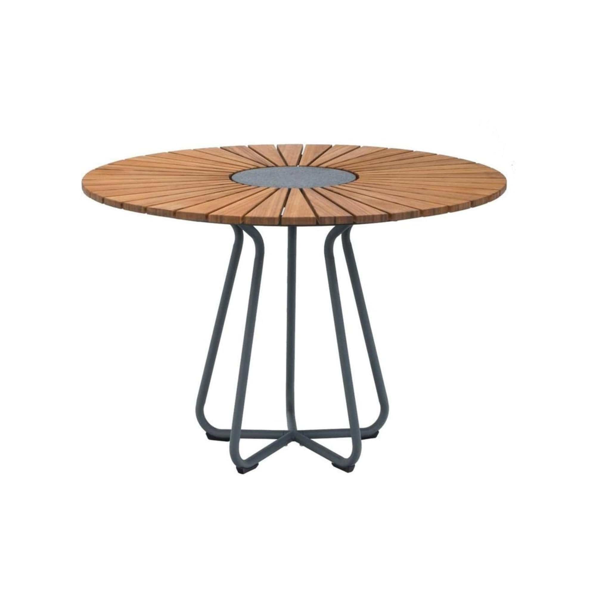 6 Seater Click & Circle Outdoor Dining Set - Black - Image 5