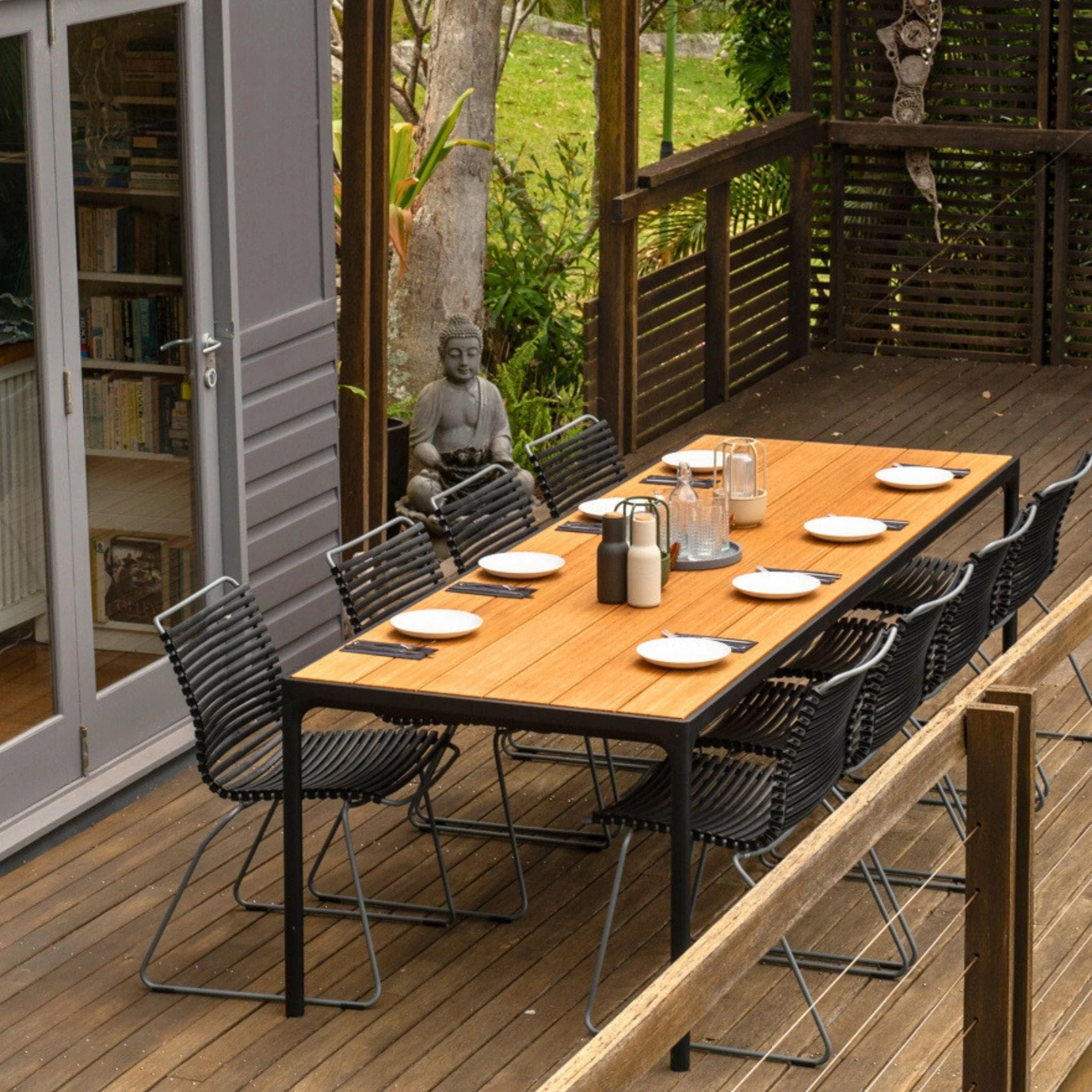Four Table - Bamboo | Black 210(CM) - Image 8
