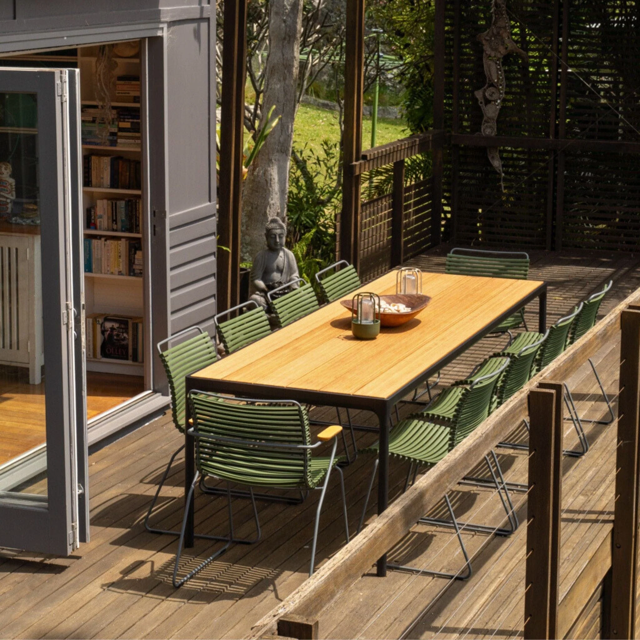 Four Table - Bamboo | Black 160(CM) - Image 8