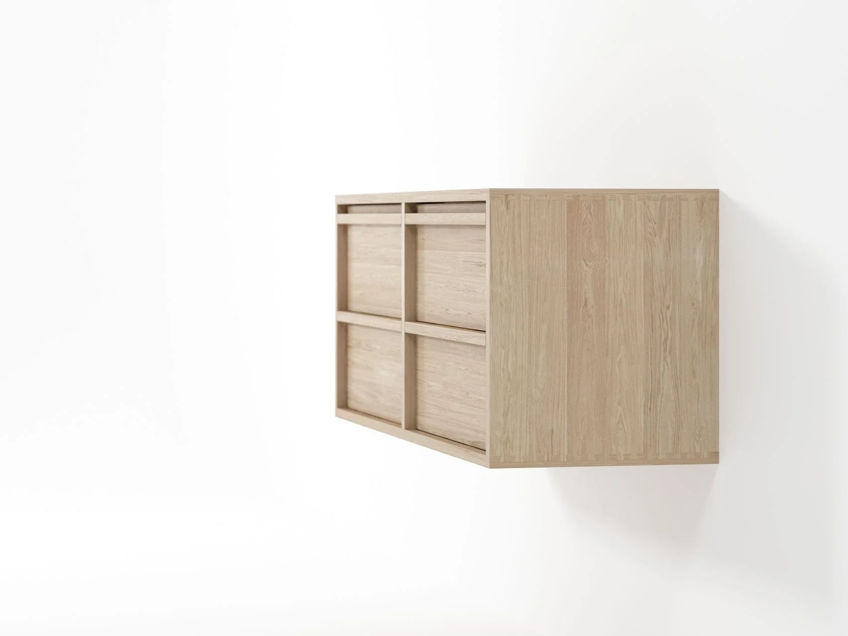 Aequilibris Floating Cabinet with 4 Drawers - European Oak - Image 5