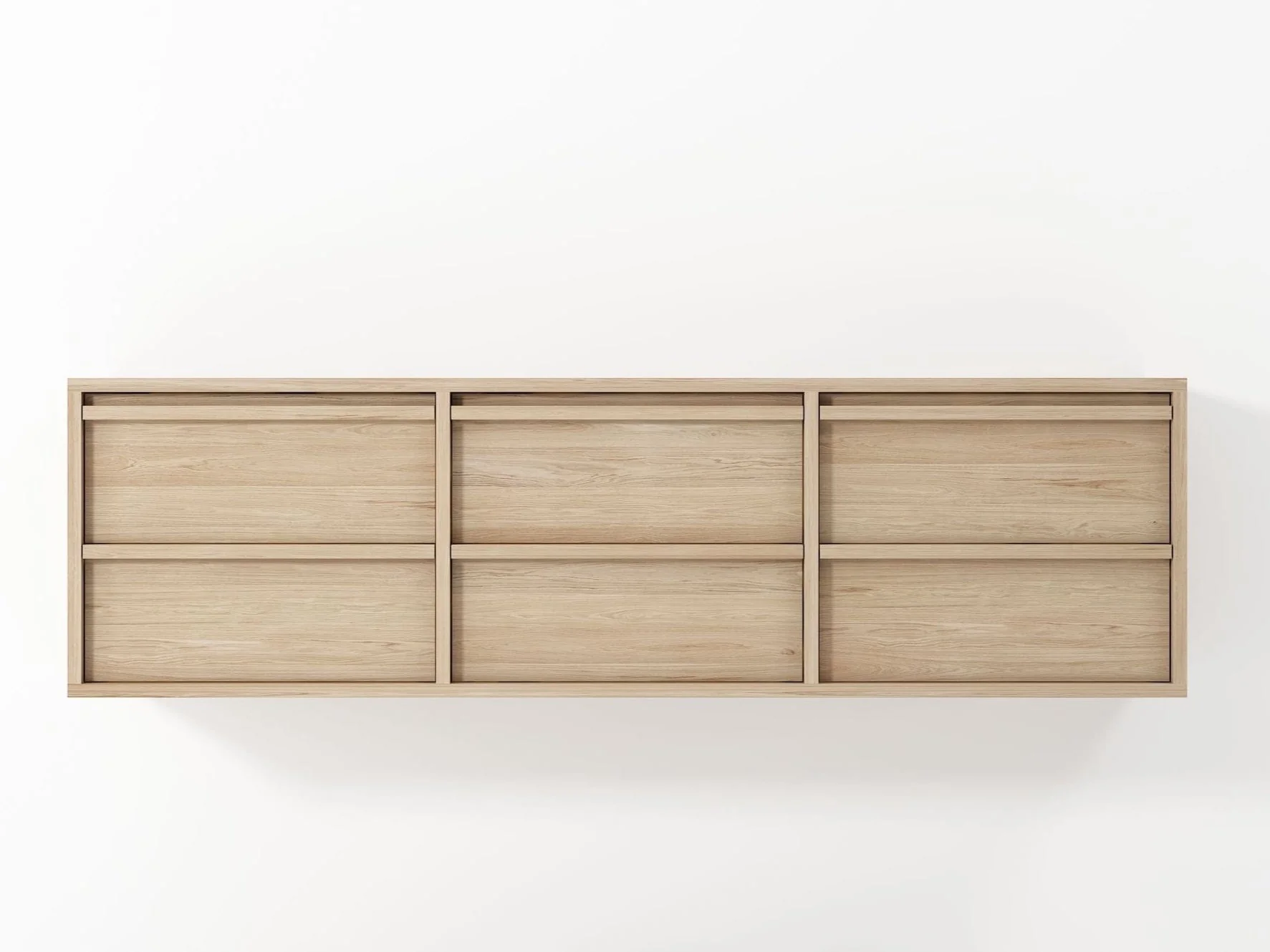 Aequilibris Floating Cabinet with 6 Drawers - European Oak - Image 4