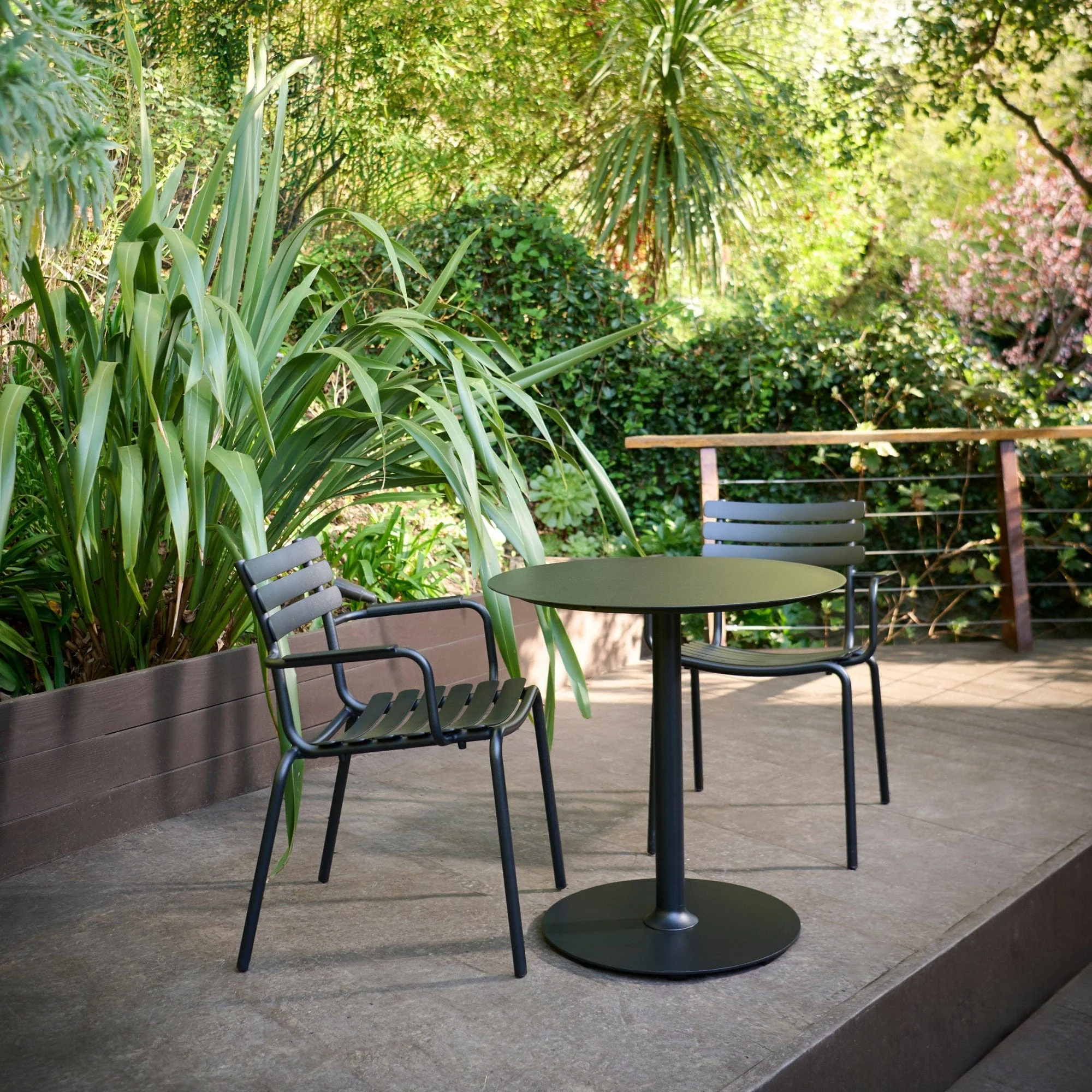 Alua Dining Chair (With Armrest) - Black - Image 3