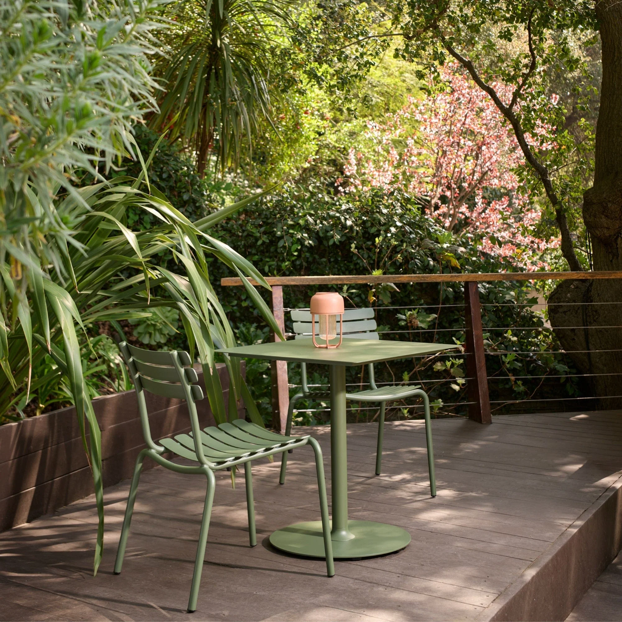 Alua Dining Chair (With Armrest) - Green - Image 3