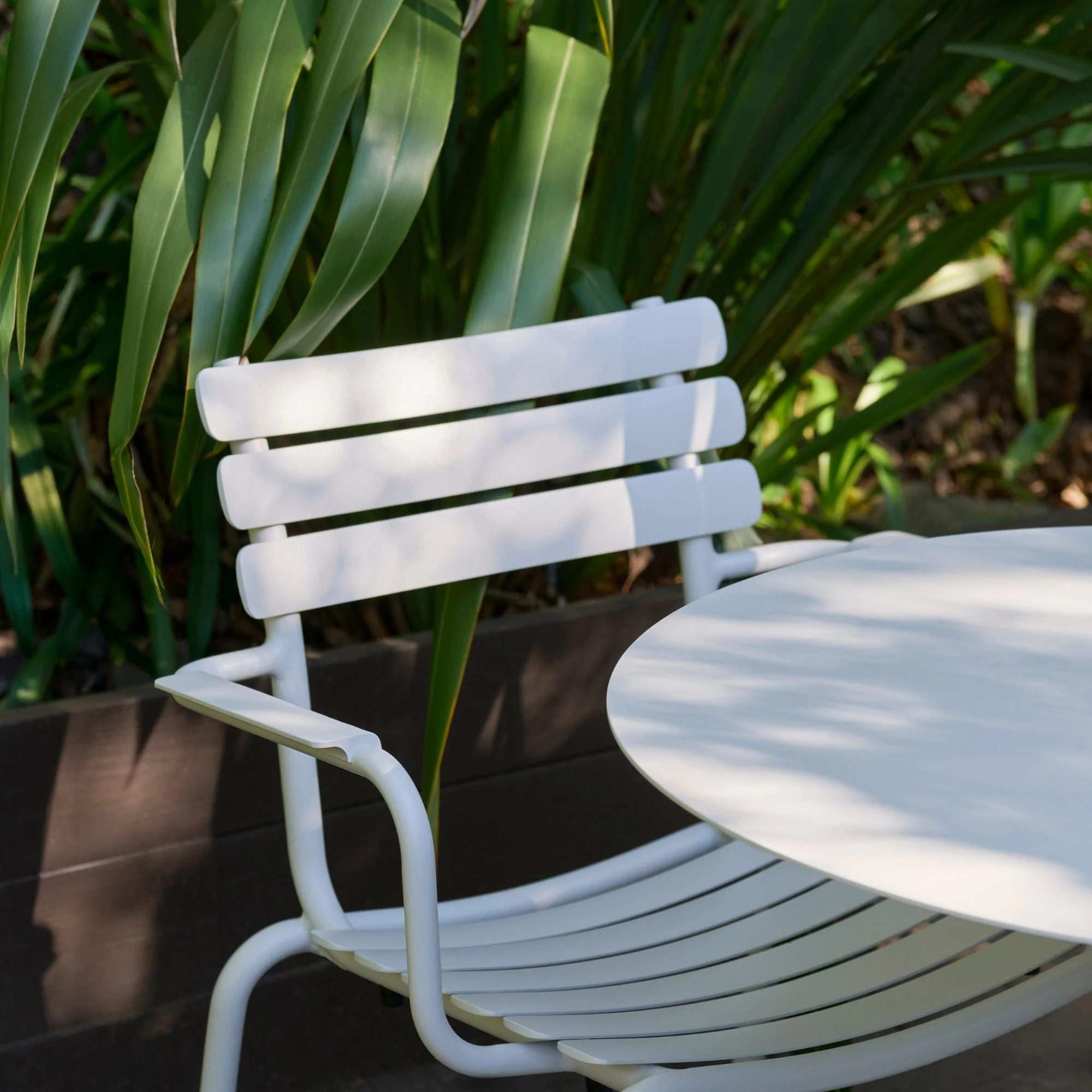 Alua Dining Chair (With Armrest) - White - Image 3