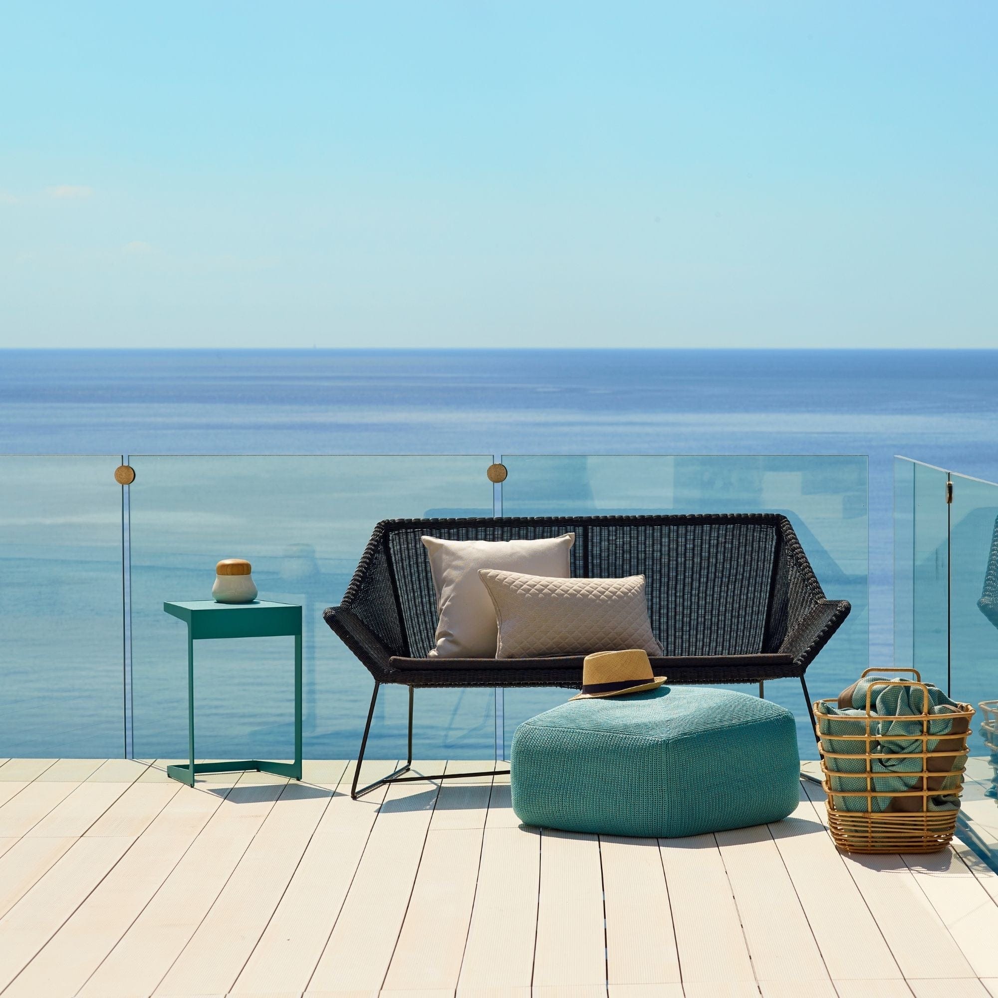 Breeze 2 Seater Sofa - Black - Image 3