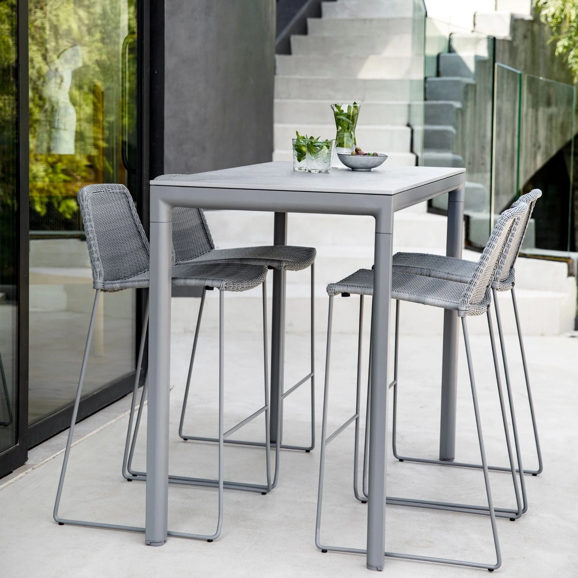 Breeze Bar Chair - Light Grey - Image 3