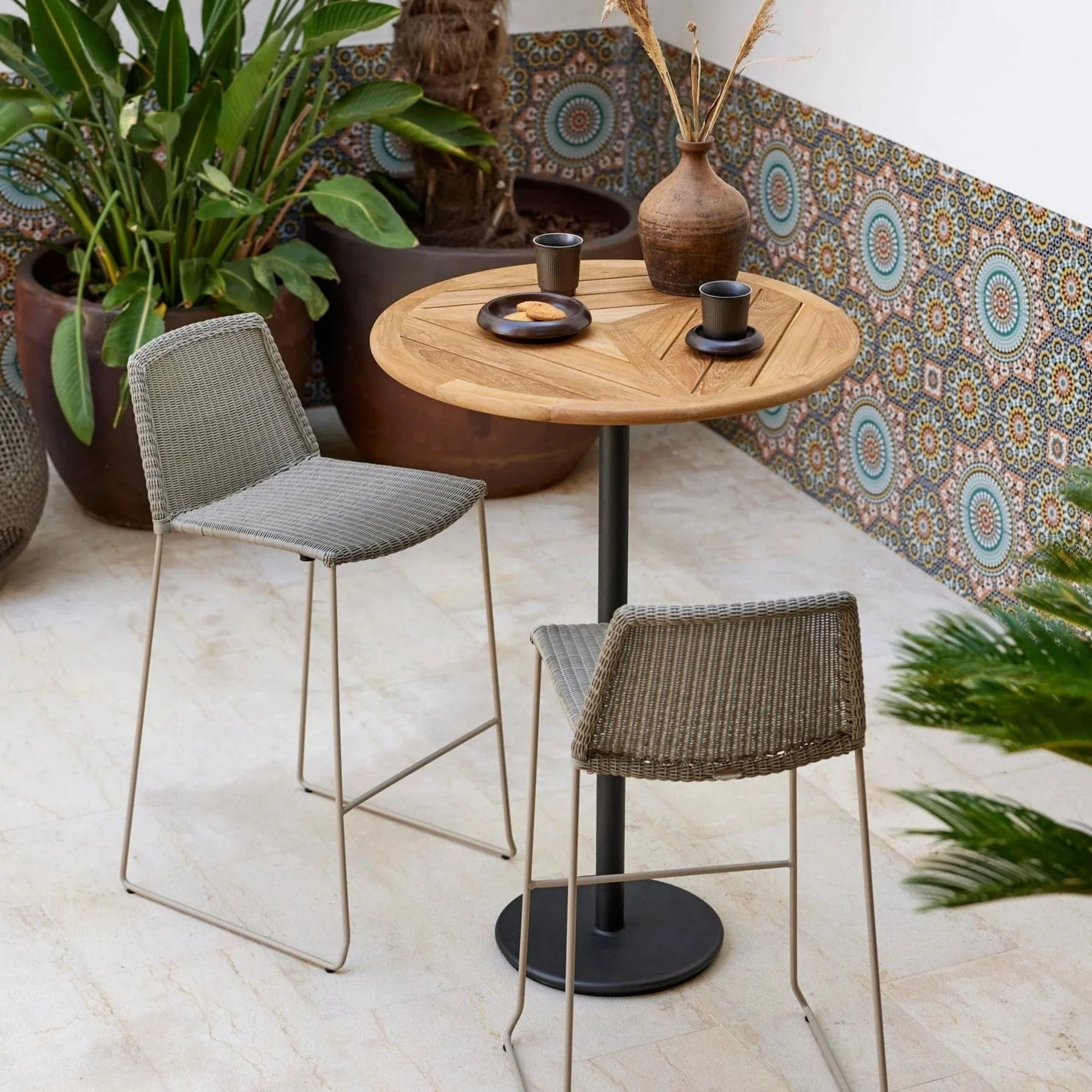 Breeze Bar Chair - Taupe - Image 2