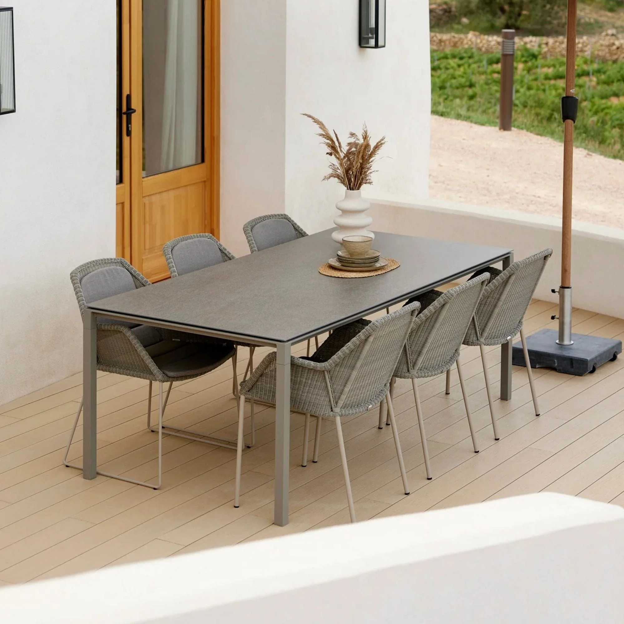Breeze Chair Stackable - Taupe - Image 3
