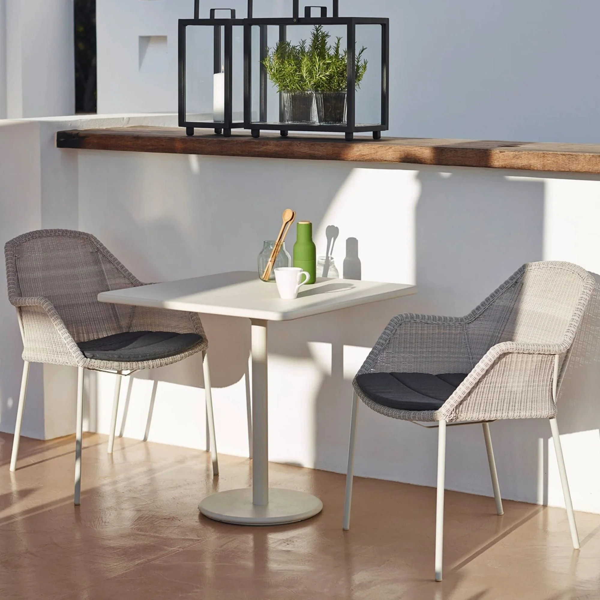 Breeze Chair Stackable - White Grey - Image 4