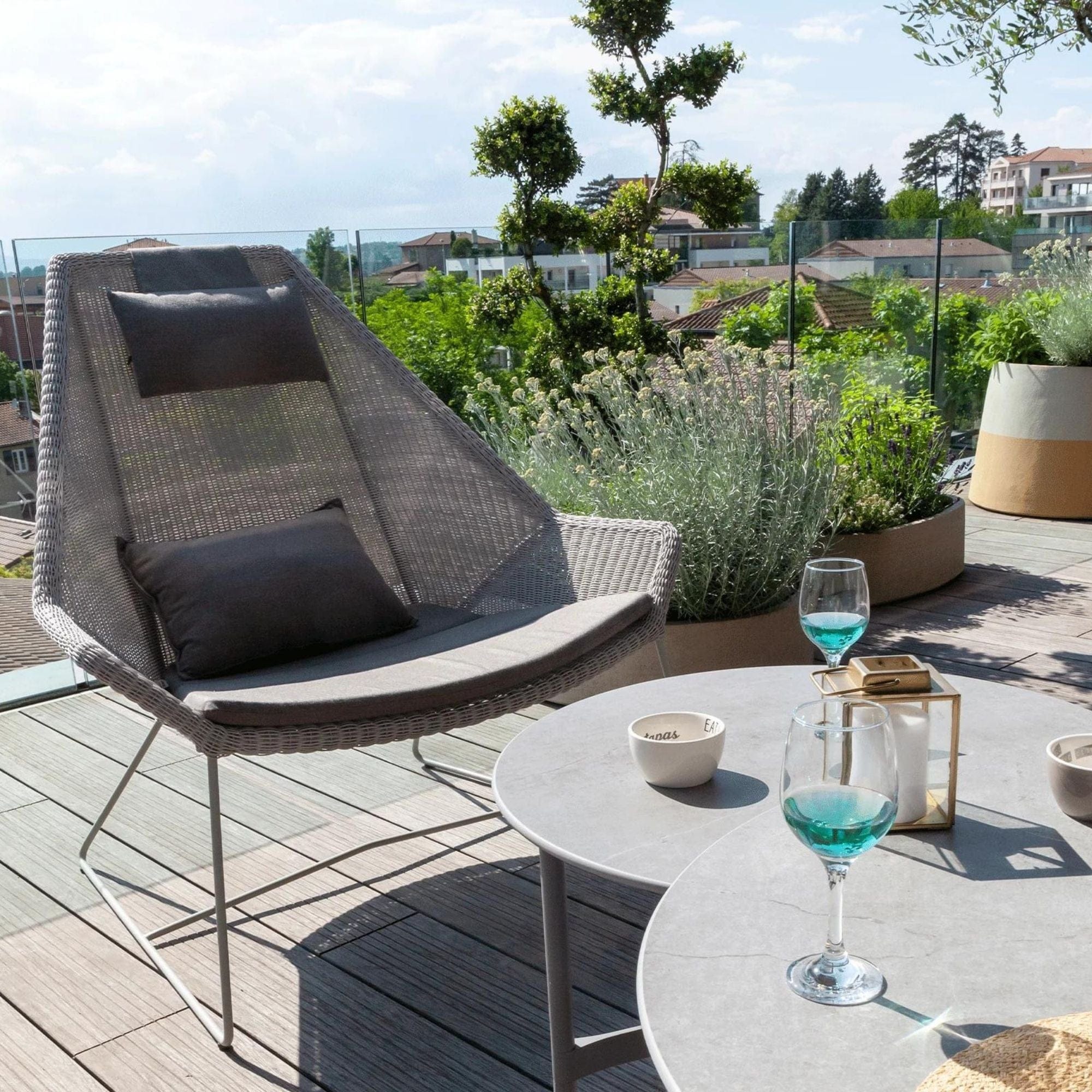 Breeze Highback Chair - Light Grey - Image 3