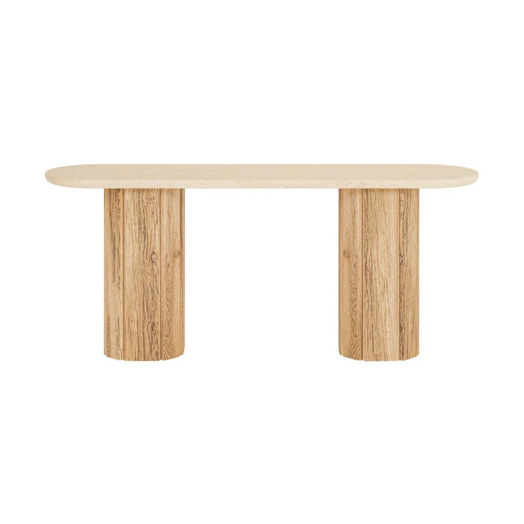 Calibre Console Table with marble top