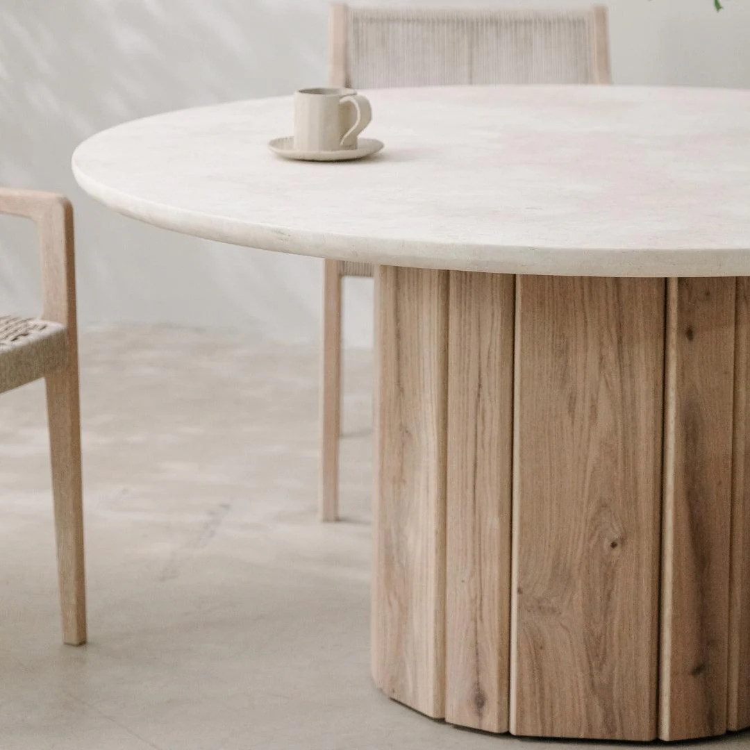Calibre Round Dining Table with marble top - Image 7