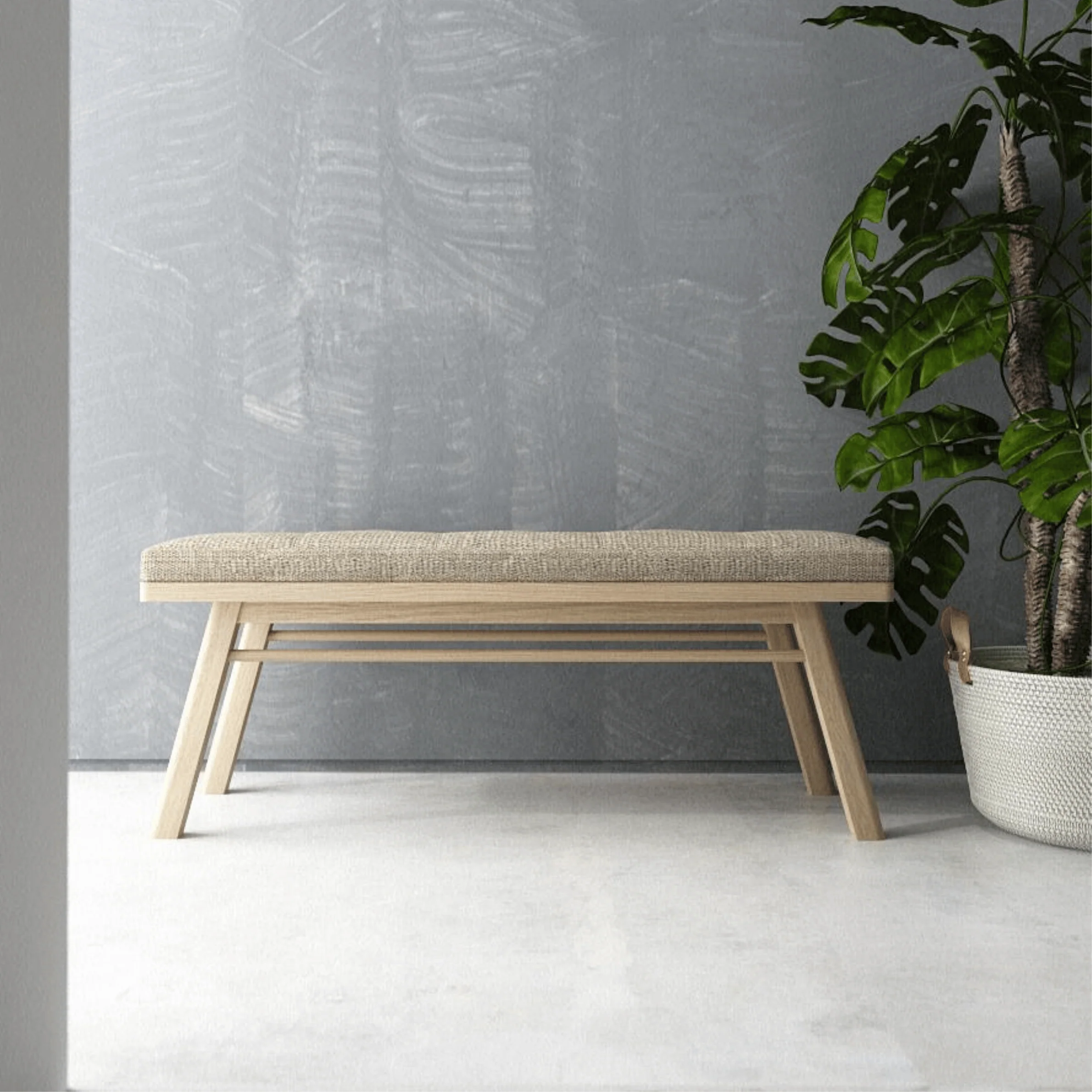 Circa Bench - European Oak - Image 2