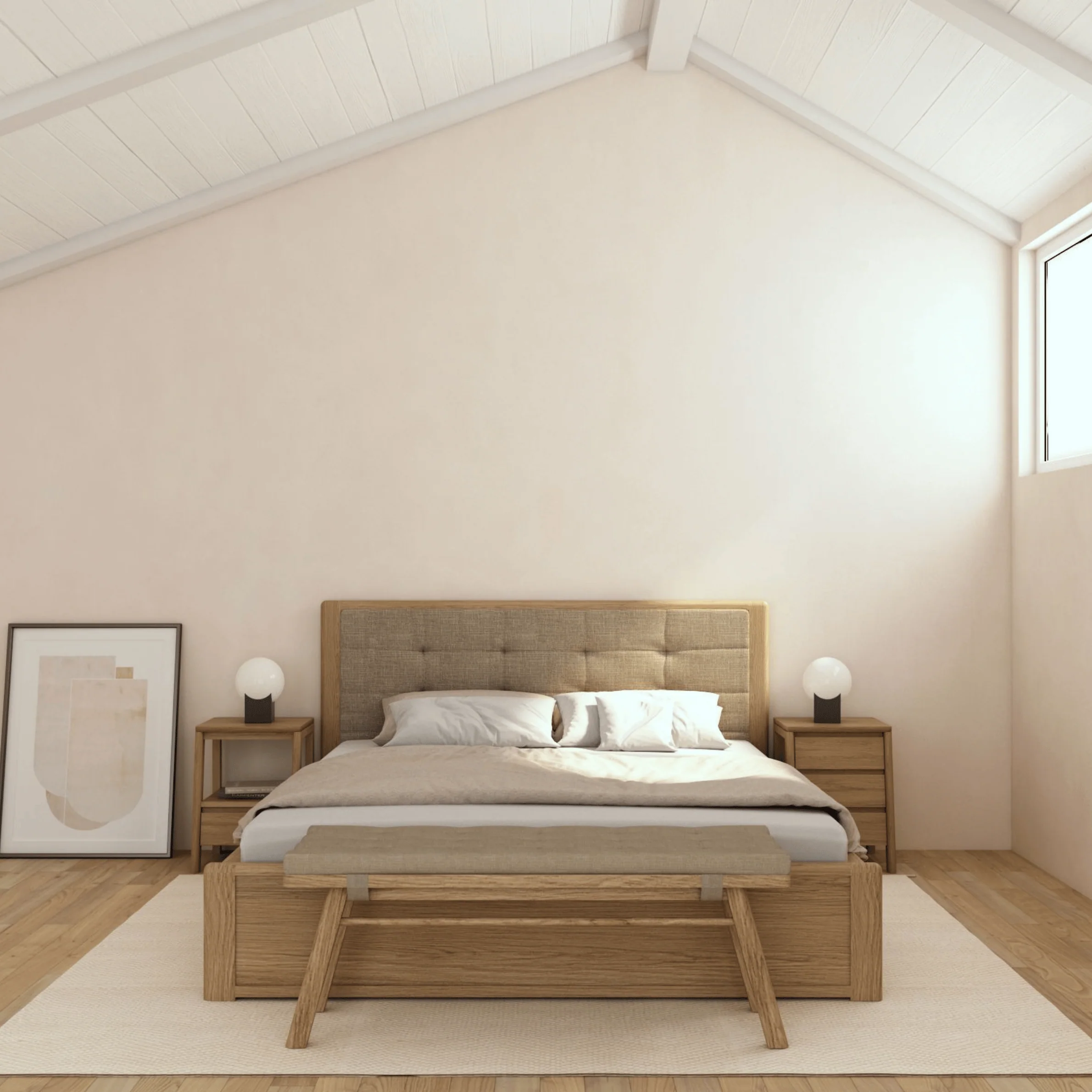 Circa Bench - European Oak - Image 3