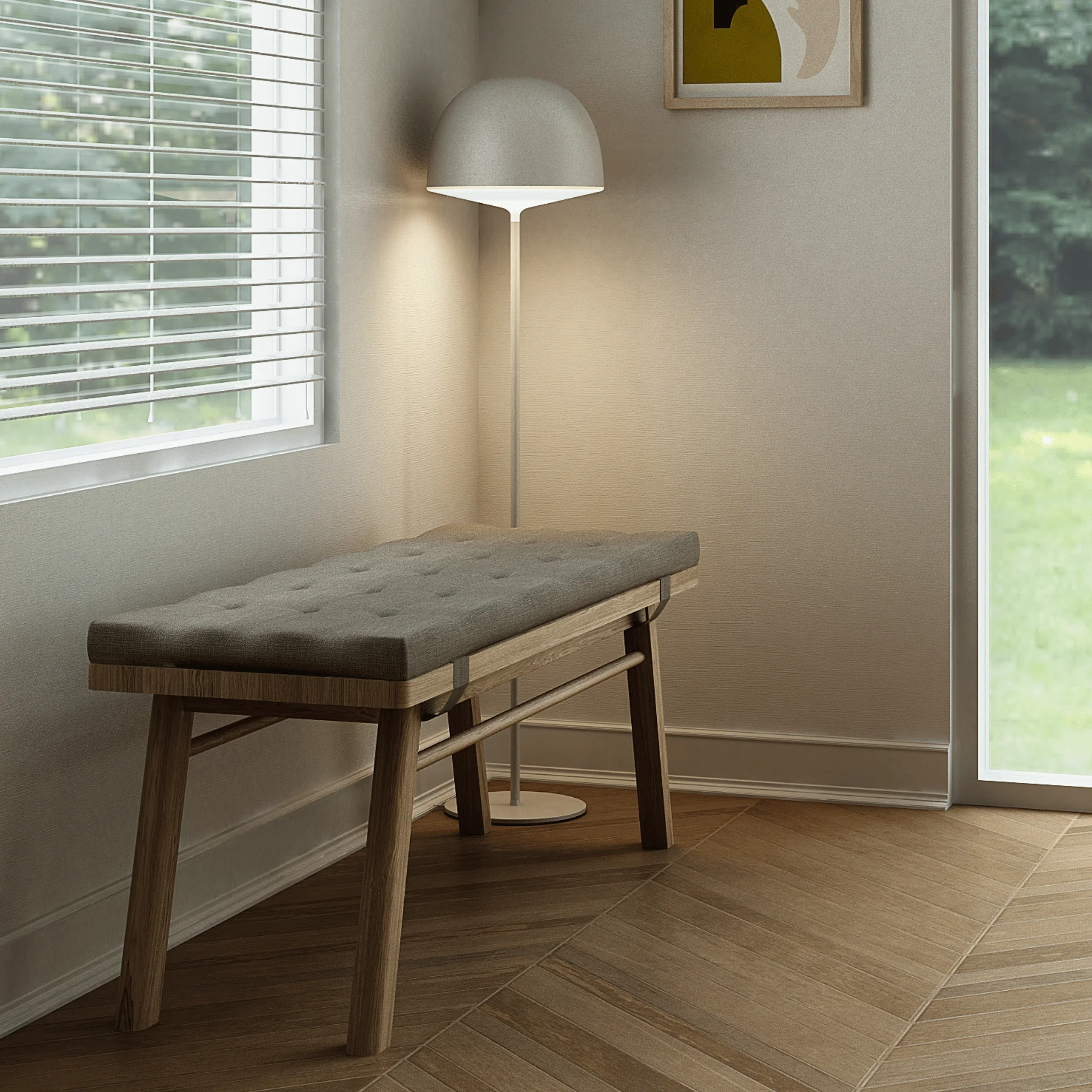 Circa Bench - European Oak - Image 4