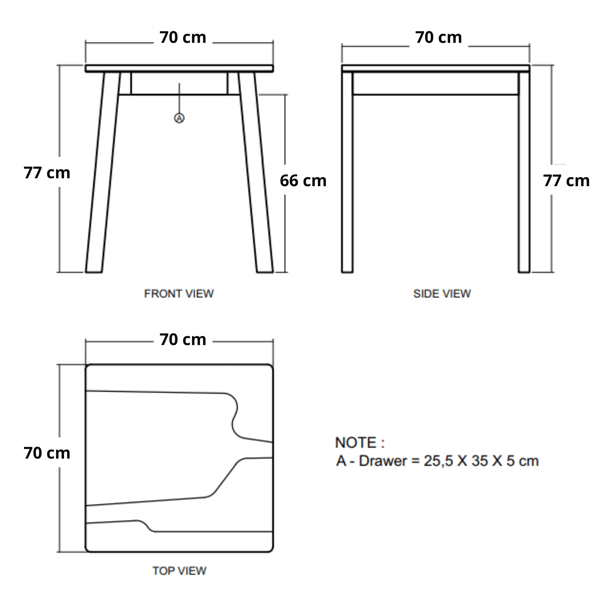 Circa Square Dining Table - European Oak - Image 2