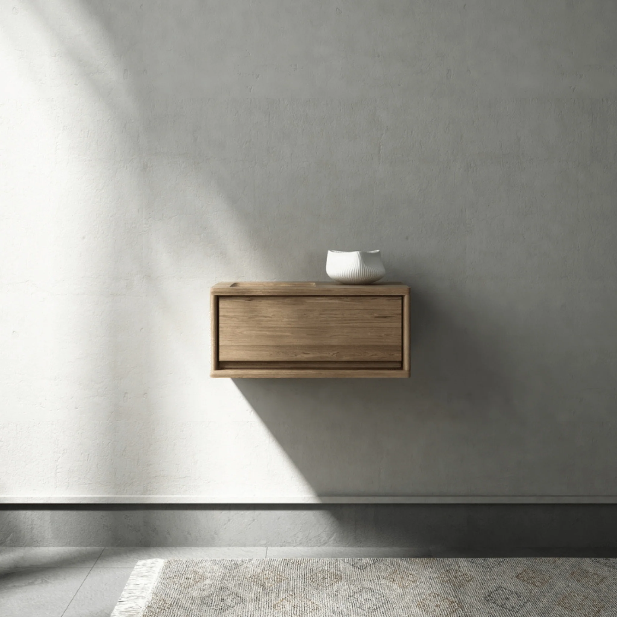Circa Floating Bedside - European Oak - Image 7