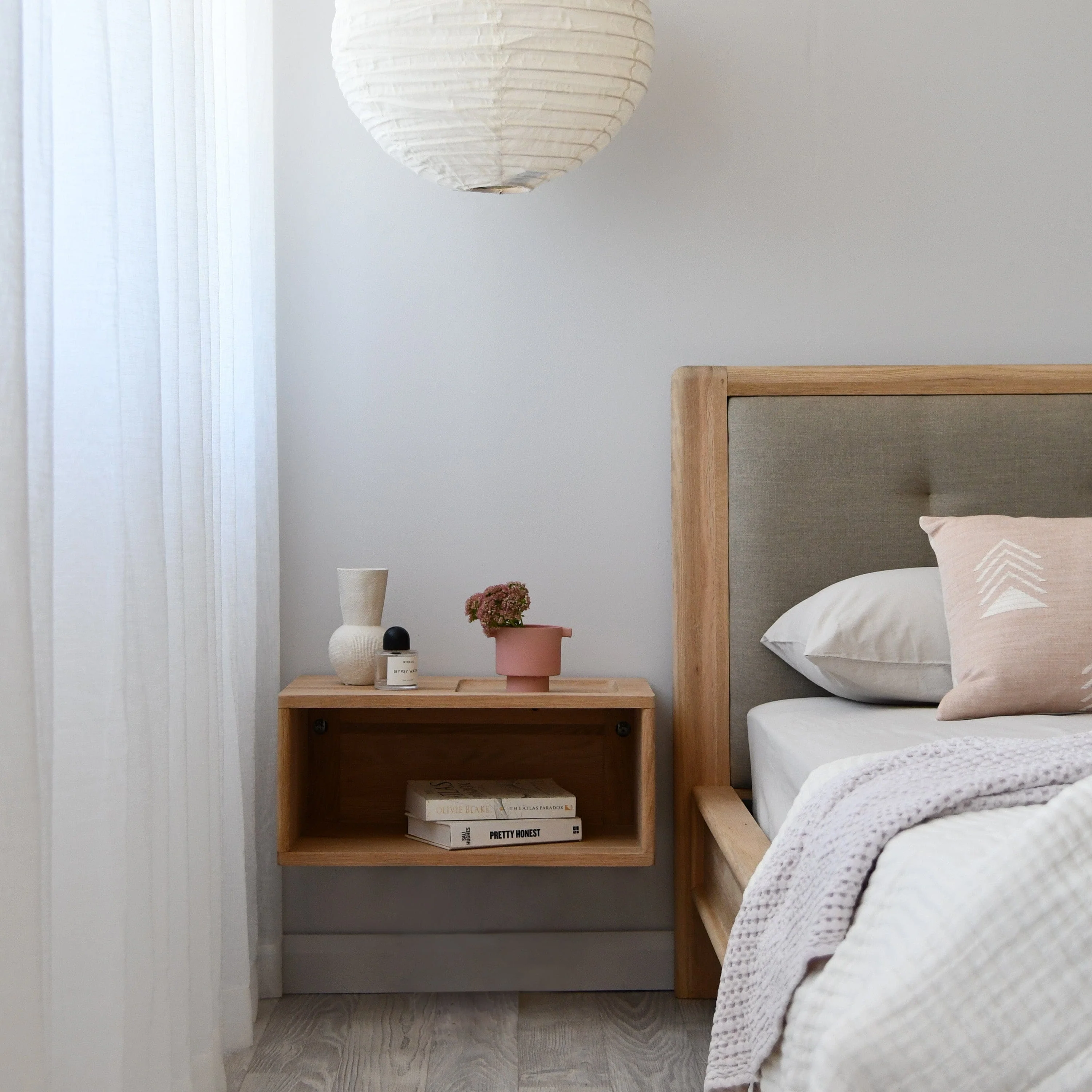 Circa Floating Bedside - European Oak - Image 9