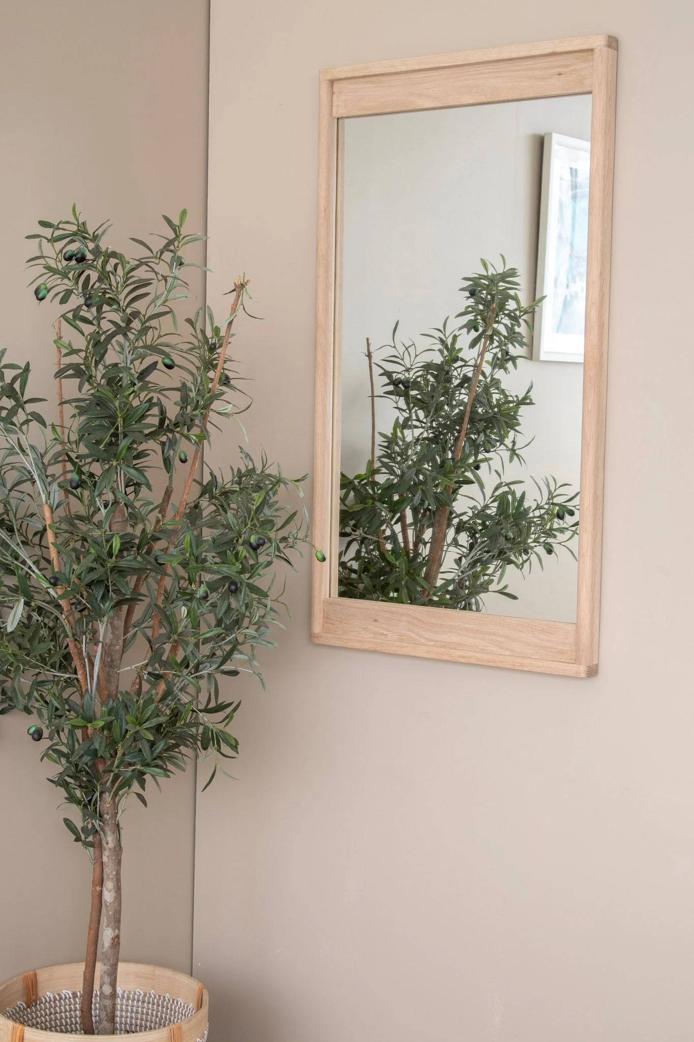 Circa Hanging Mirror 1 - European Oak - Image 3