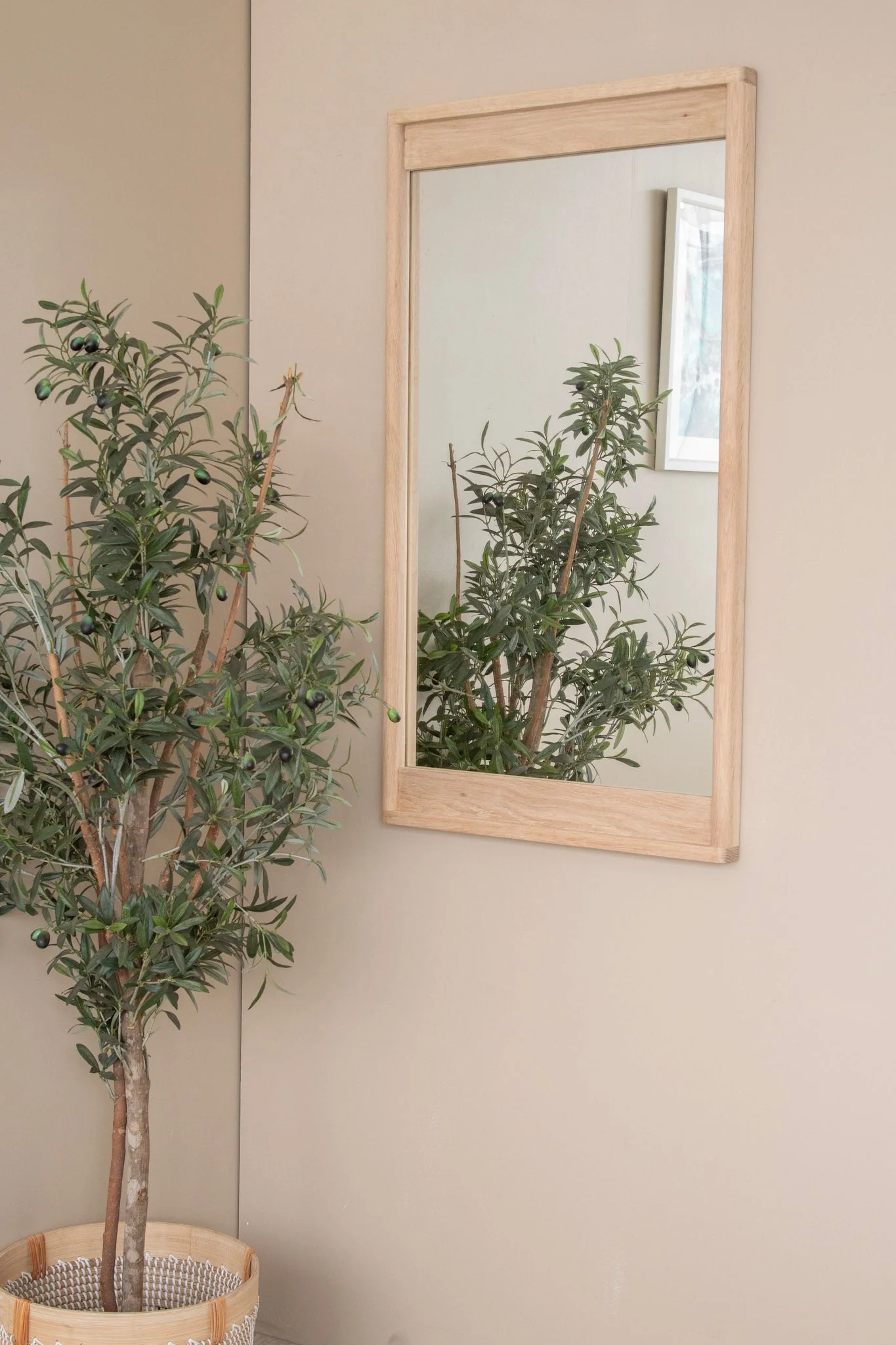 Circa Hanging Mirror 1 - European Oak - Image 5