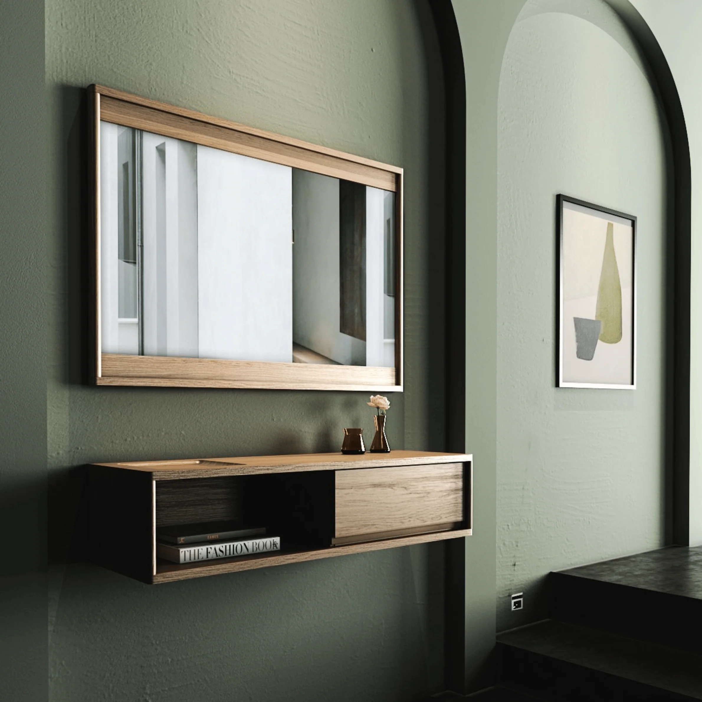 Circa Hanging Mirror 2 - European Oak - Image 5