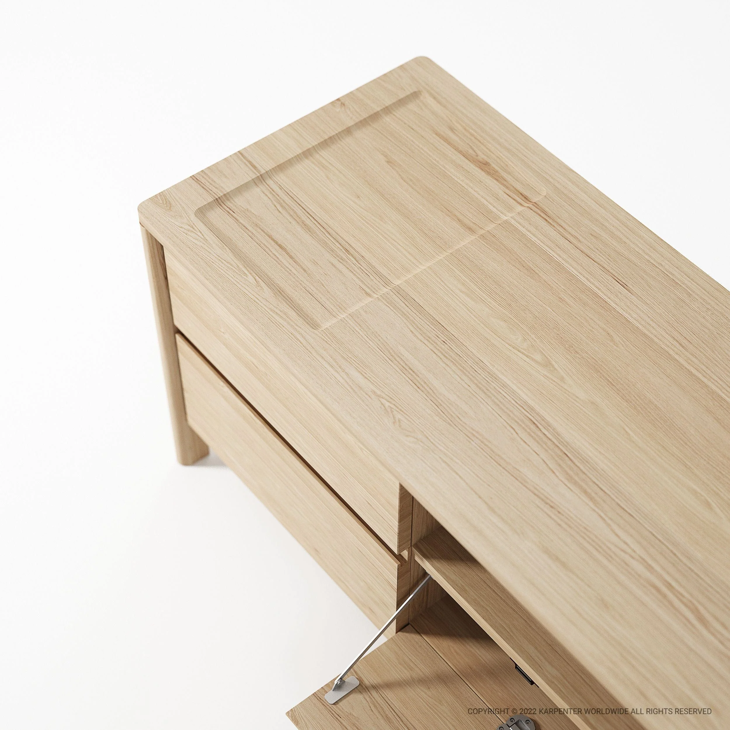 Circa Media Cabinet - European Oak - Image 4