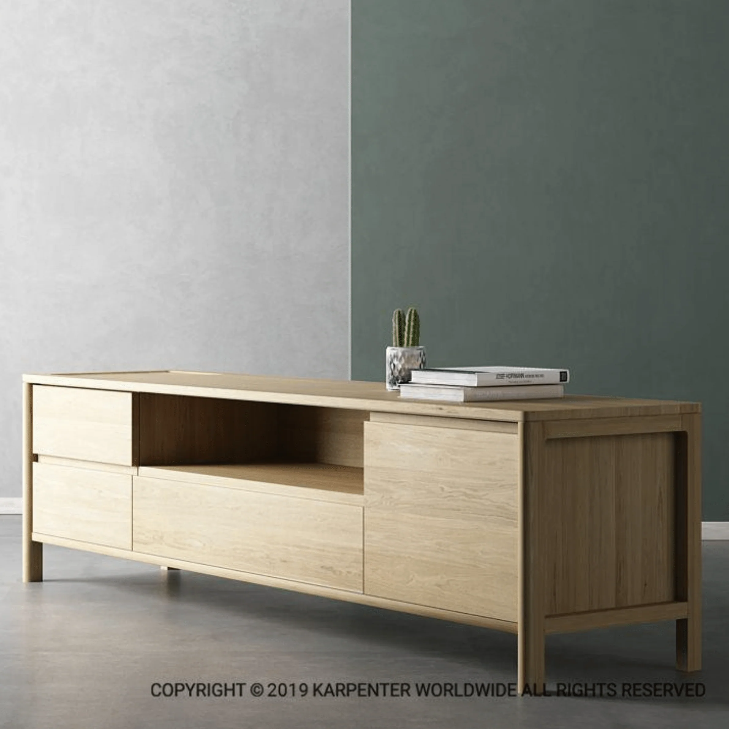 Circa Media Cabinet - European Oak - Image 6