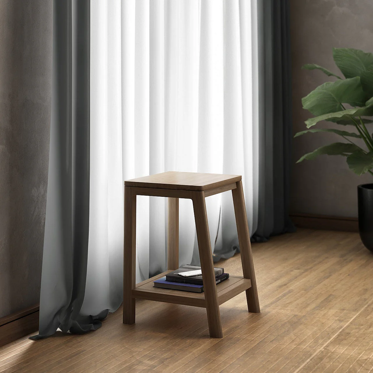 Circa Side Table - FSC Recycled Teak - Image 2