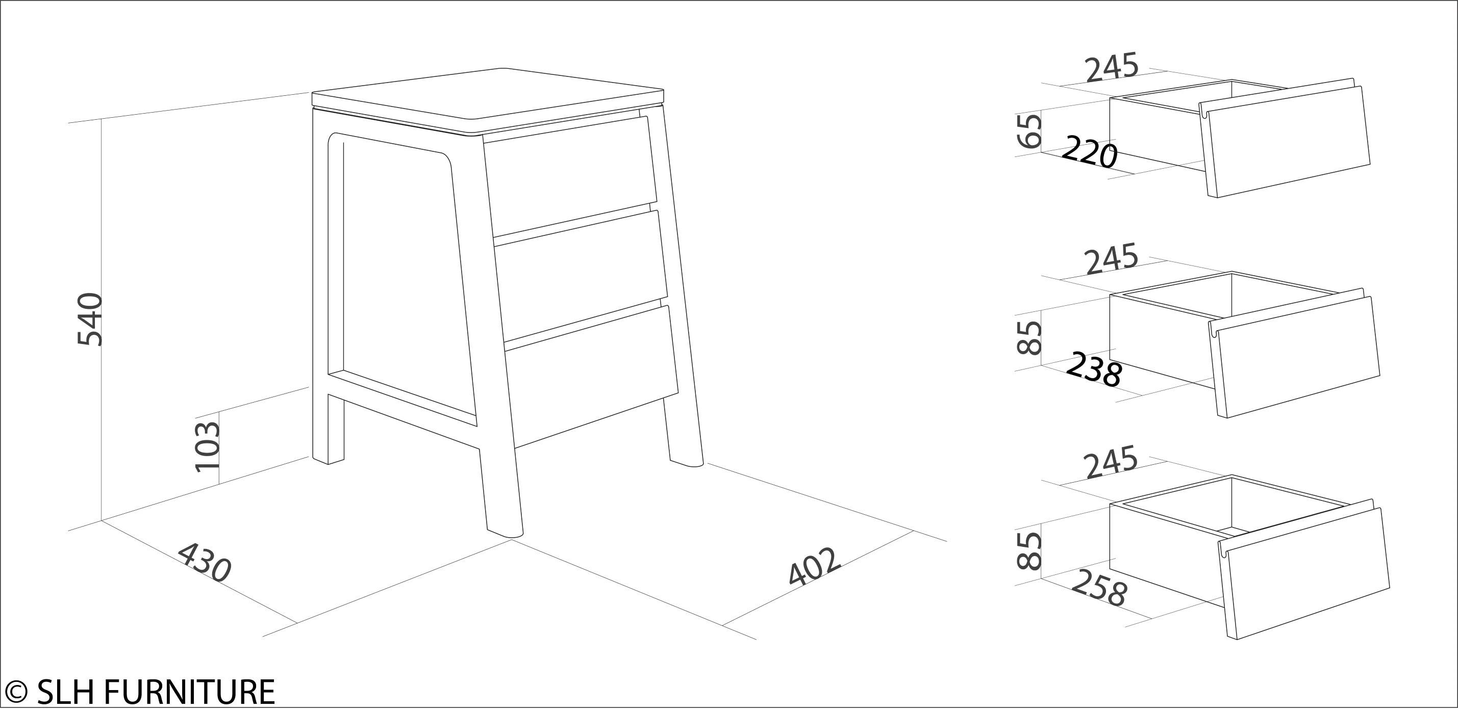 Circa Side Table - European Oak - Image 10
