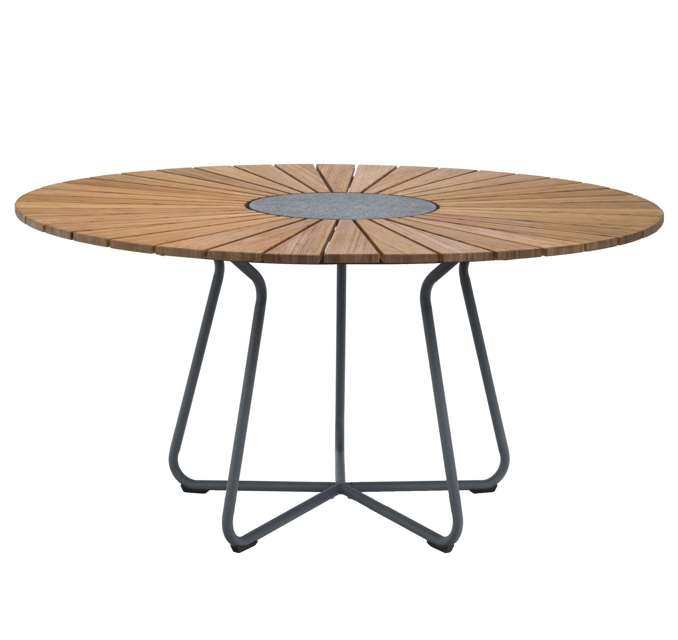Circle Dining Table - Bamboo | Grey 150(CM) - Image 11