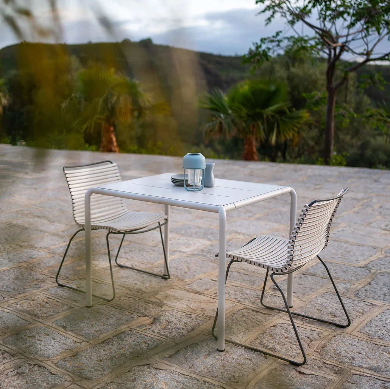 Click Dining Chair (No Arms) - Muted White - Image 2
