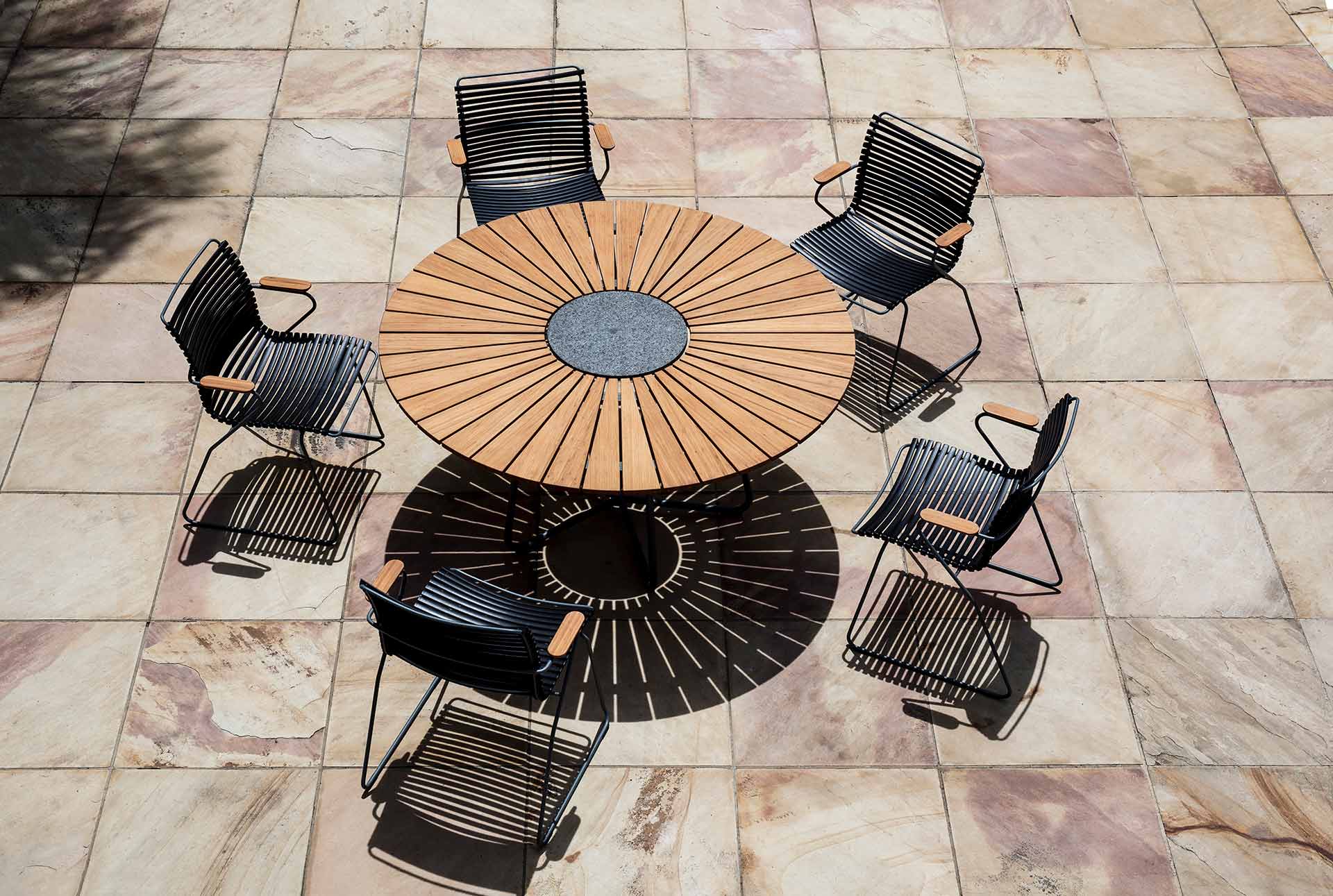 Click Dining Chair Tall with Armrest - Black - Image 5