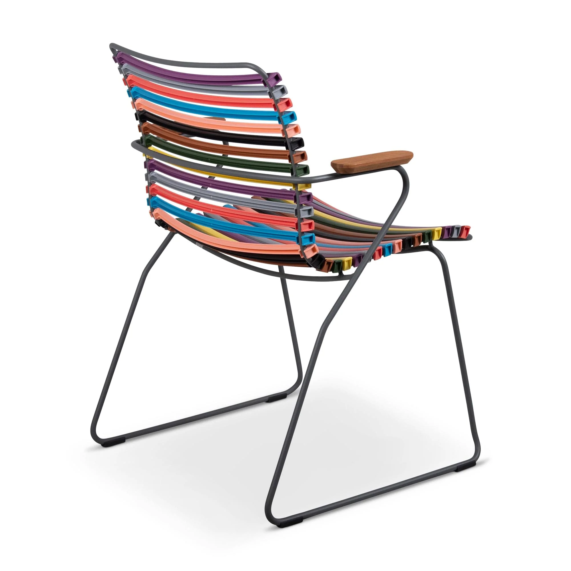 Click Dining Chair (With Armrest) - Multi Dynamic Colour - Image 3