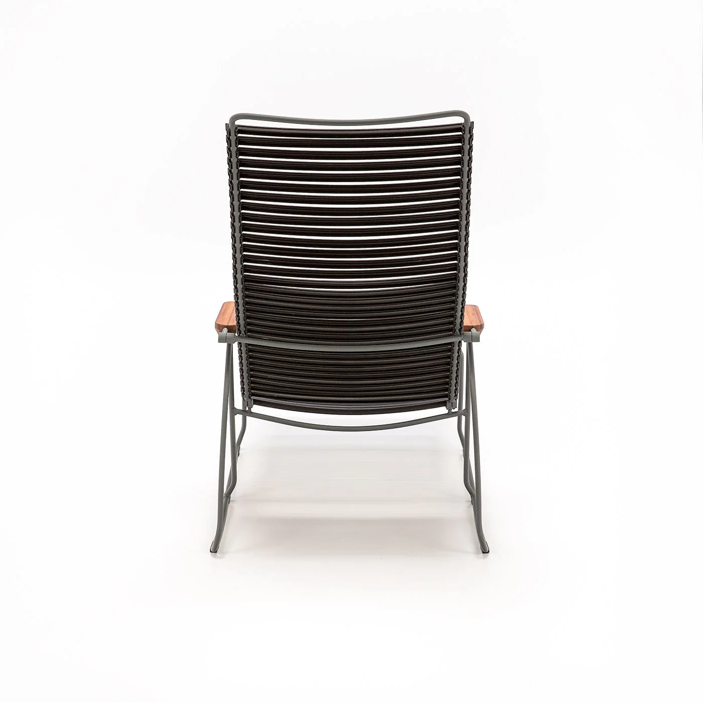 Click Sunlounger with Armrest- Black - Image 3