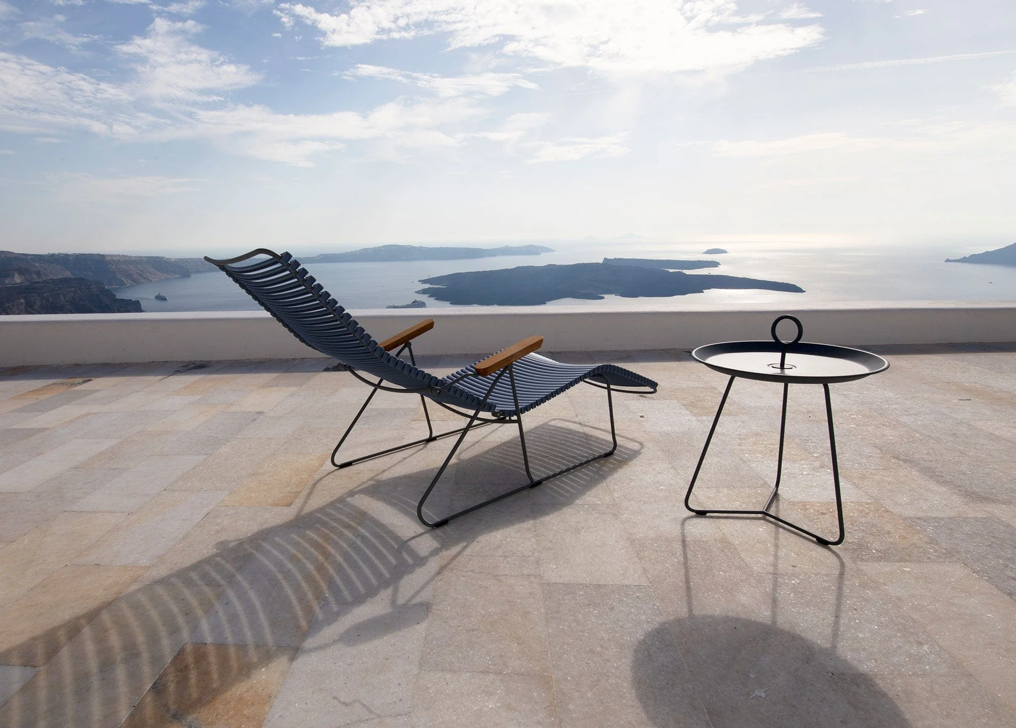 Click Sunlounger with Armrest- Black - Image 6