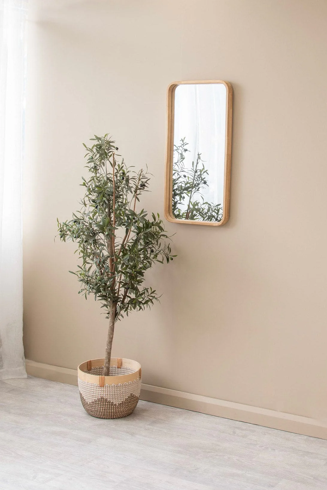 Cooper Rectangular Mirror - Wood - Image 2