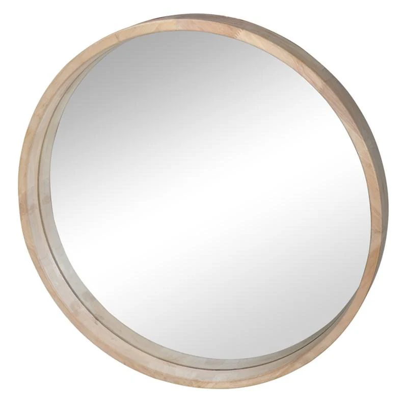 Cooper Round Mirror - Rubber Wood
