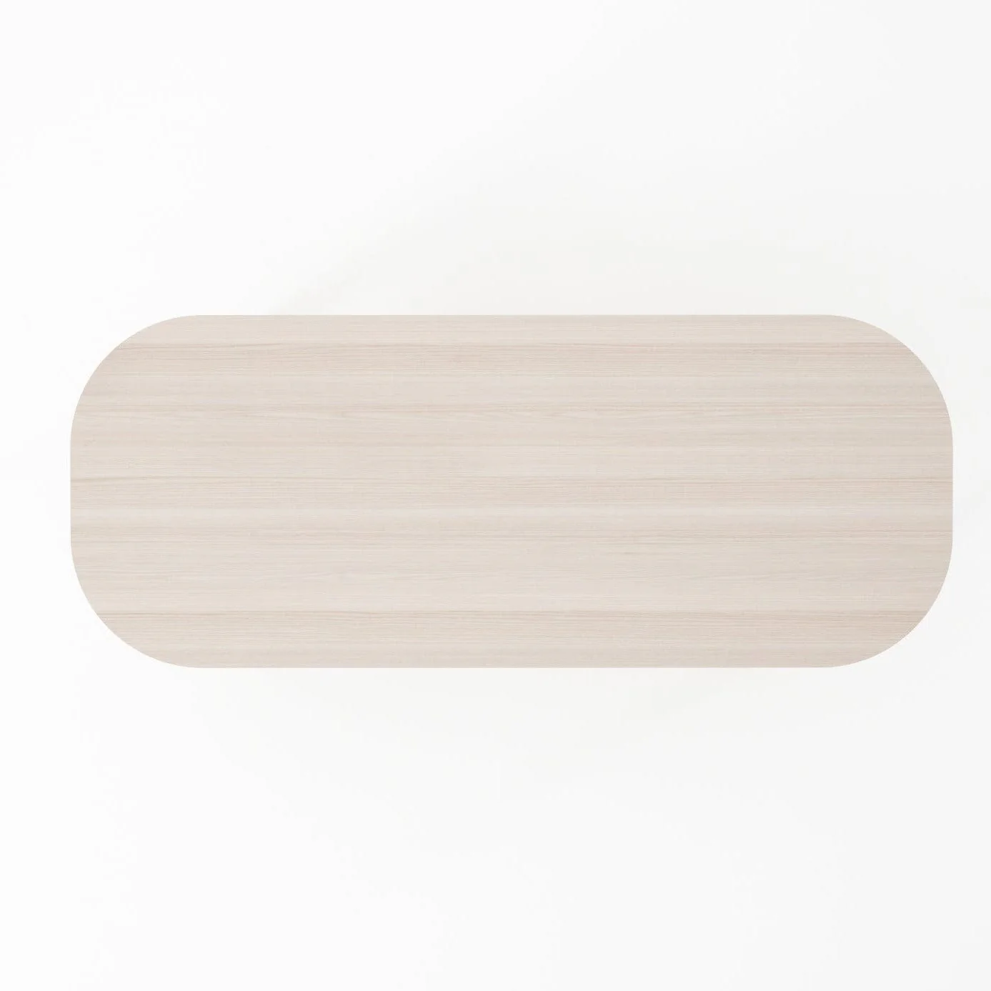 Curbus Oval Coffee Table - White Ash - Image 5