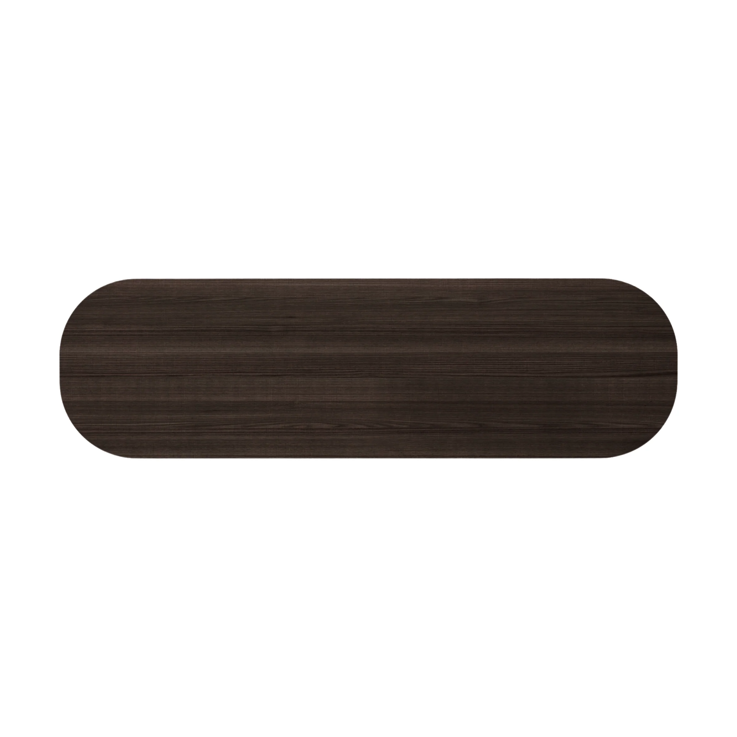Curbus Oval Media Rack - White Ash Dark Stained - Image 6