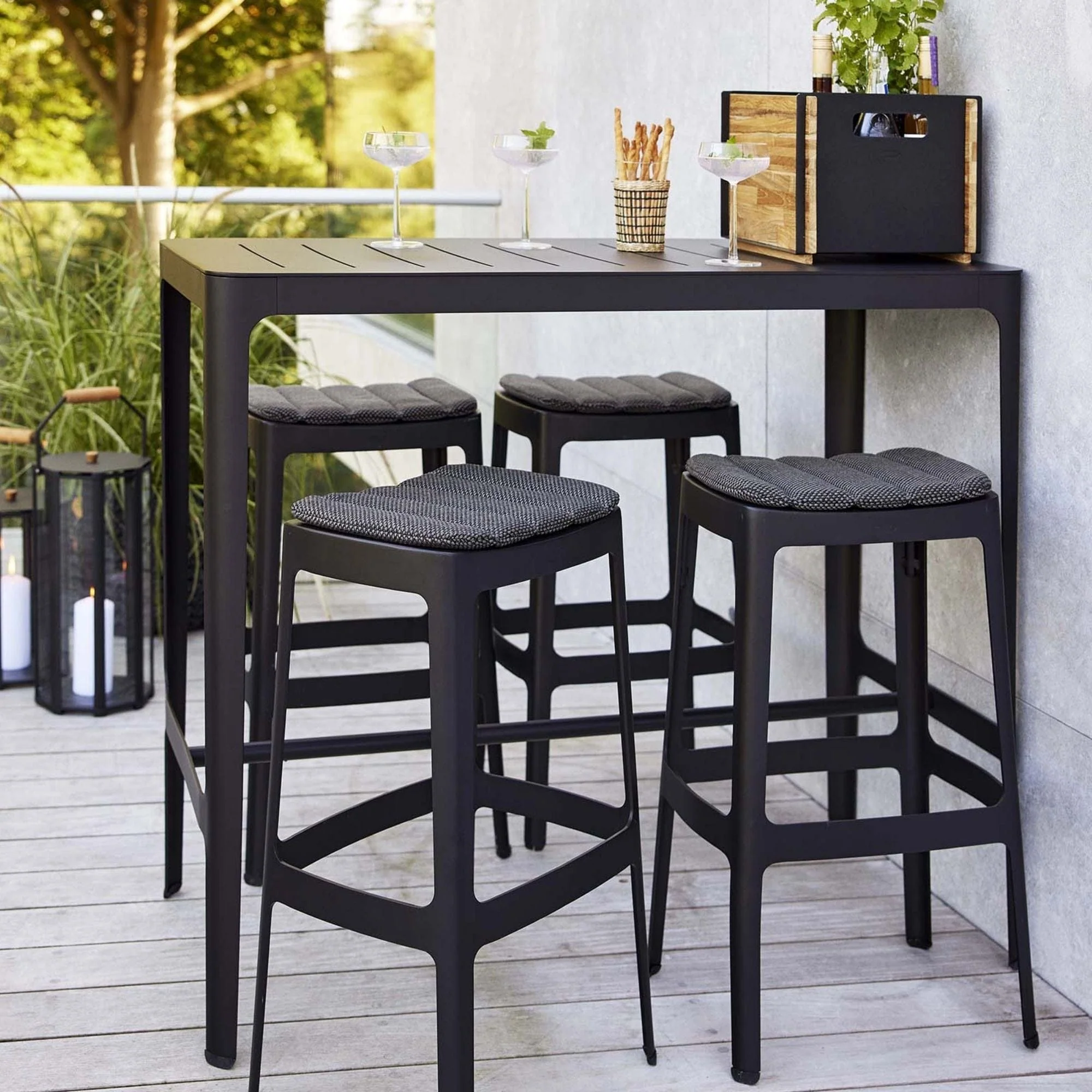 Cut Bar Table - Black - Image 3