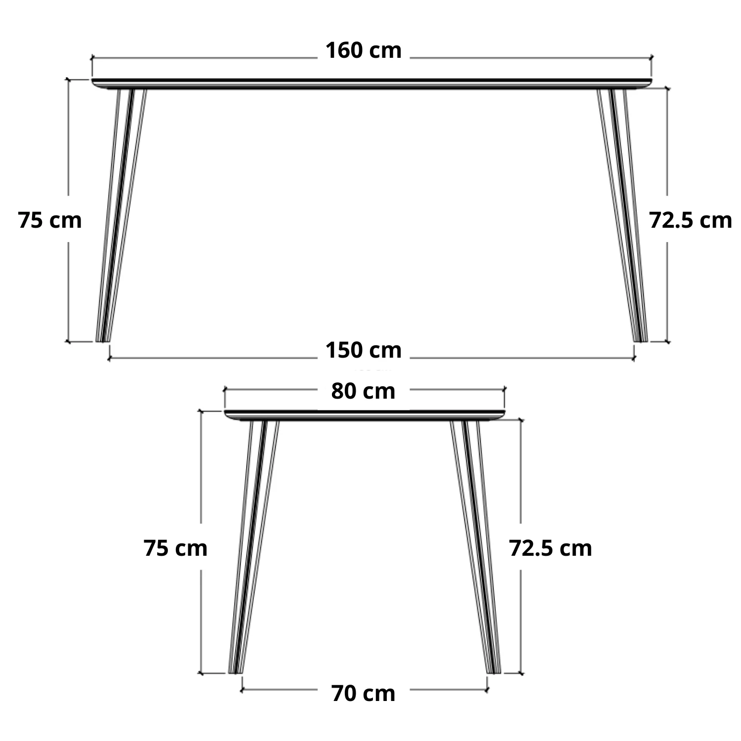 Domani Dining Table - Satin Black - Image 4