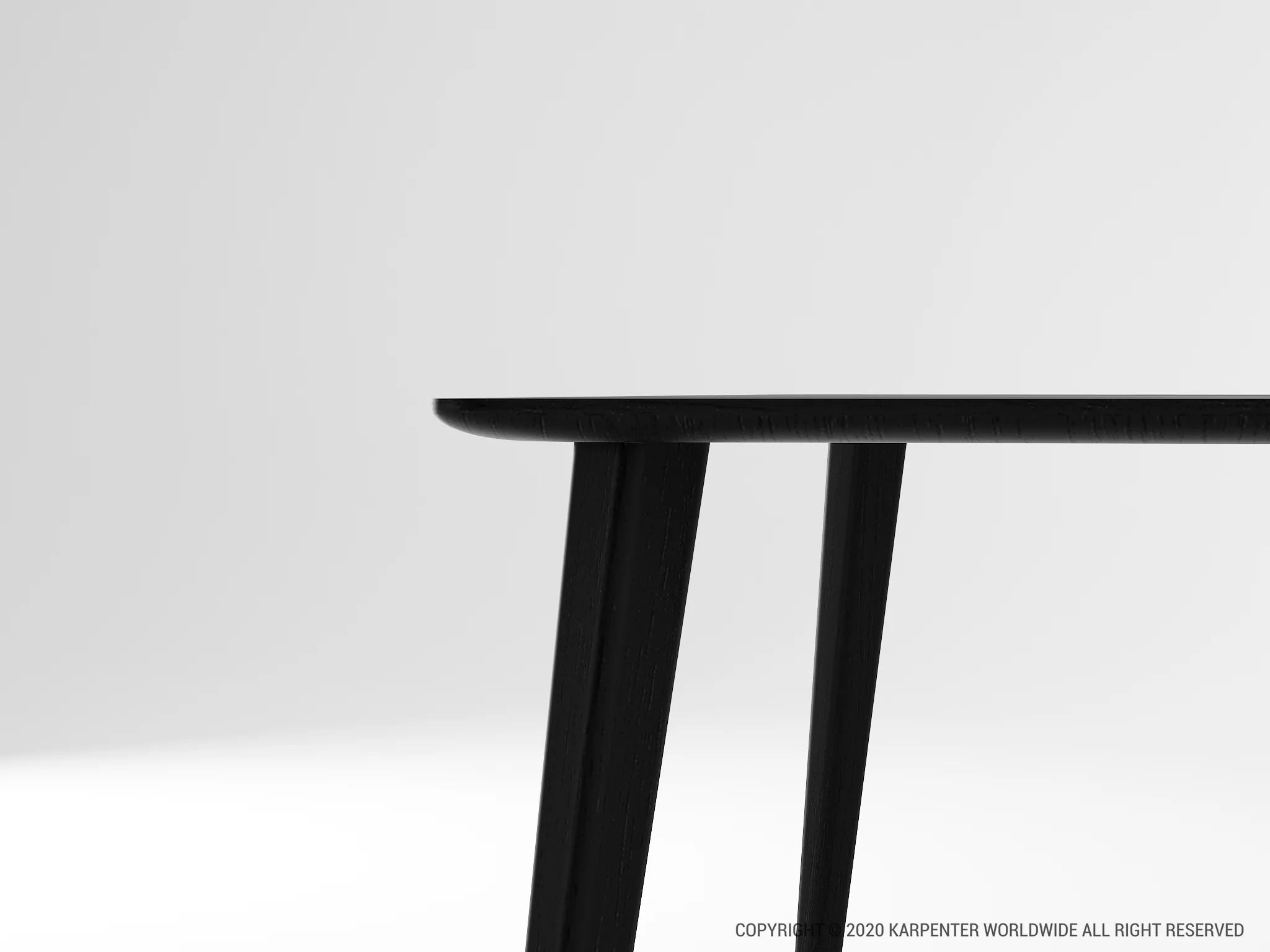 Domani Dining Table - Satin Black - Image 8