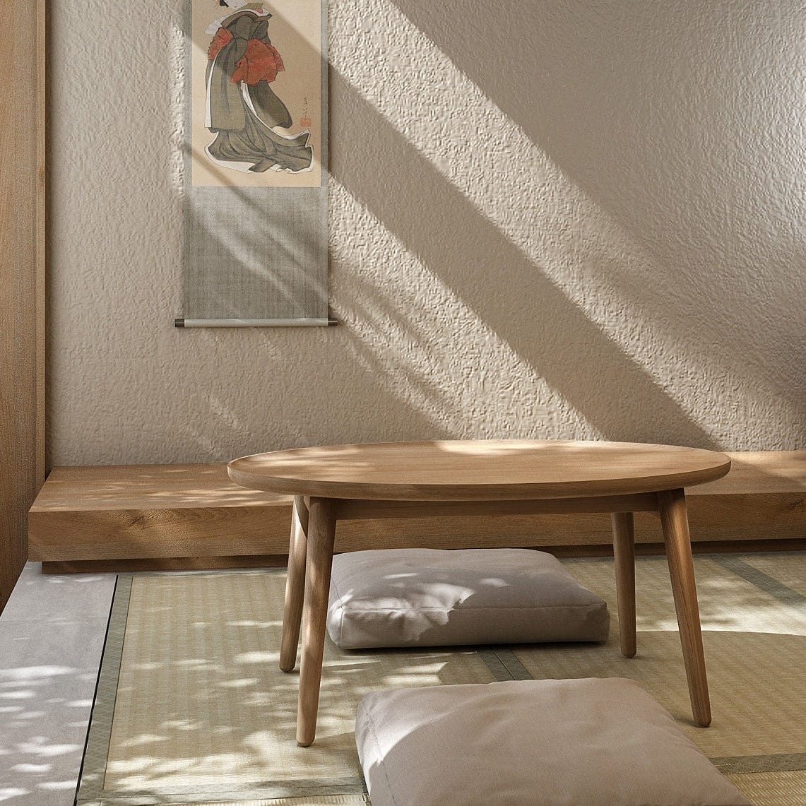 East Coffee Small Table - European Oak - Image 3