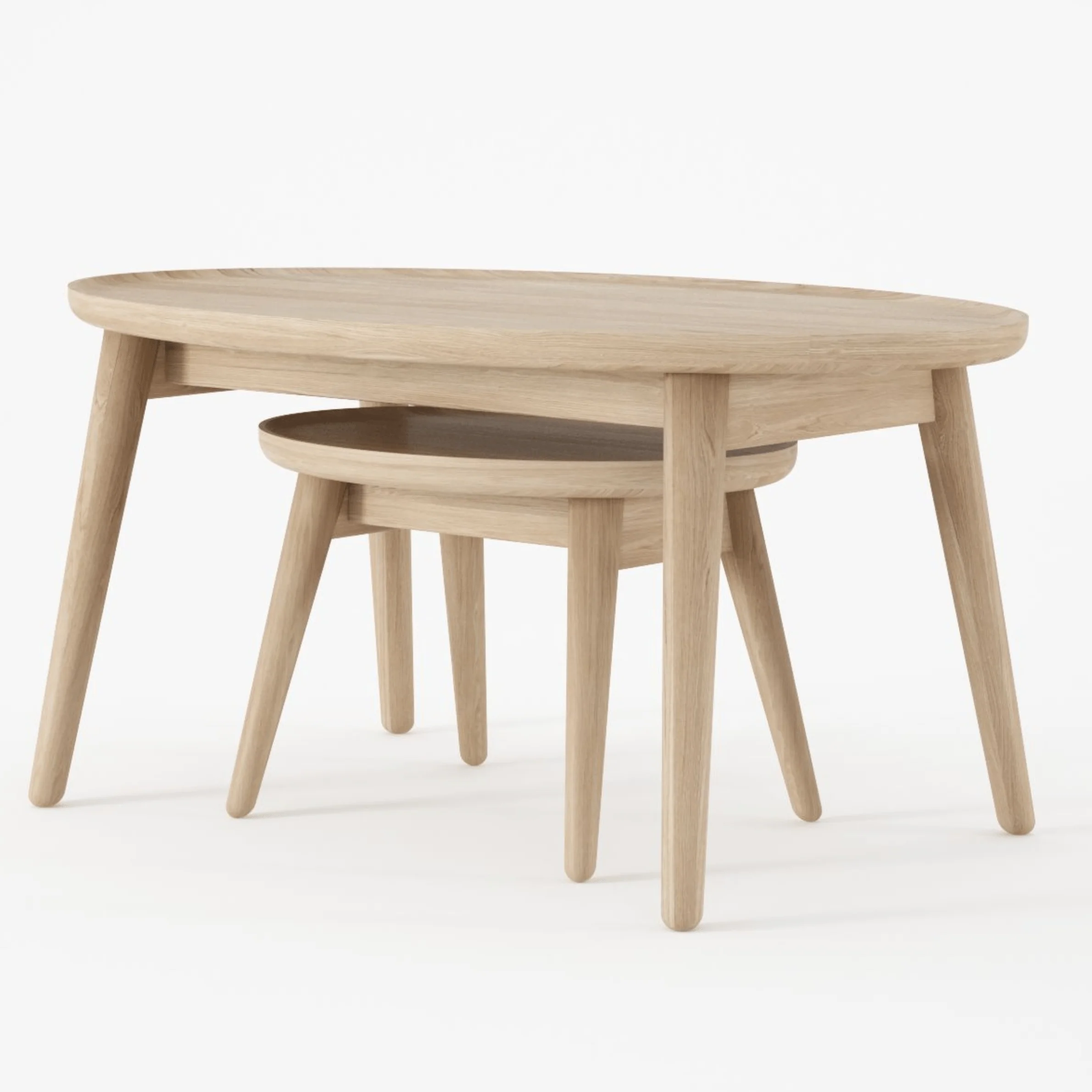 East Coffee Small Table - European Oak - Image 4