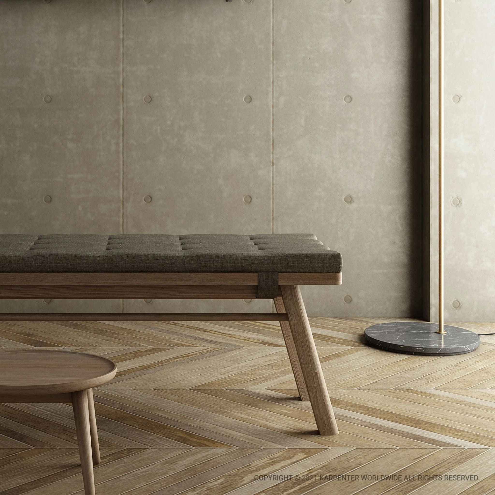 East Coffee Small Table - European Oak - Image 8