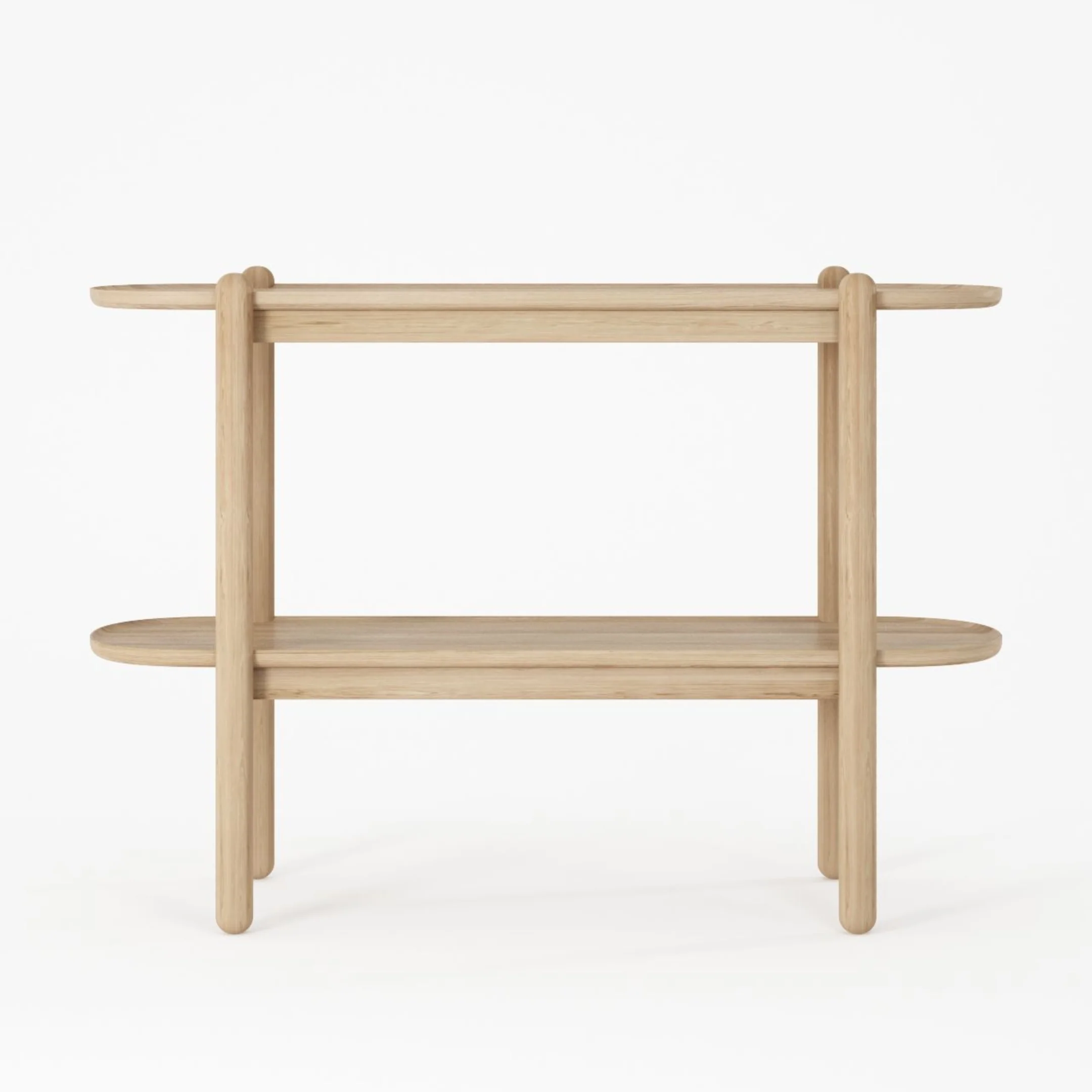 East Console With Shelf - European Oak - Image 3