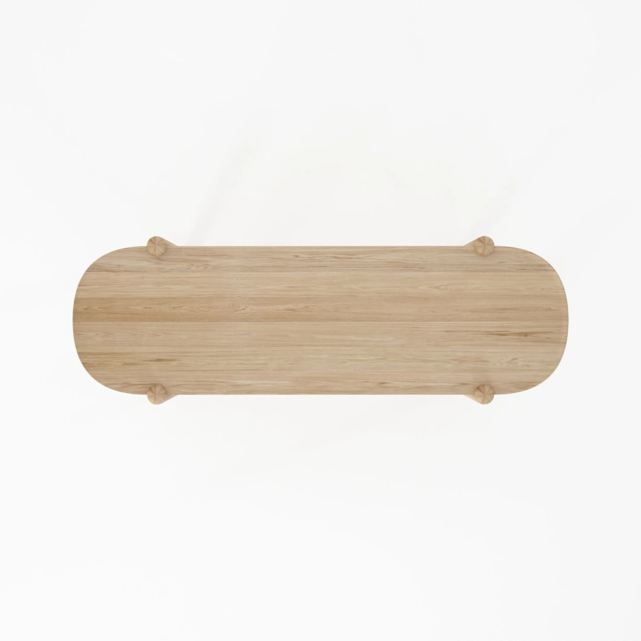 East Console With Shelf - European Oak - Image 5
