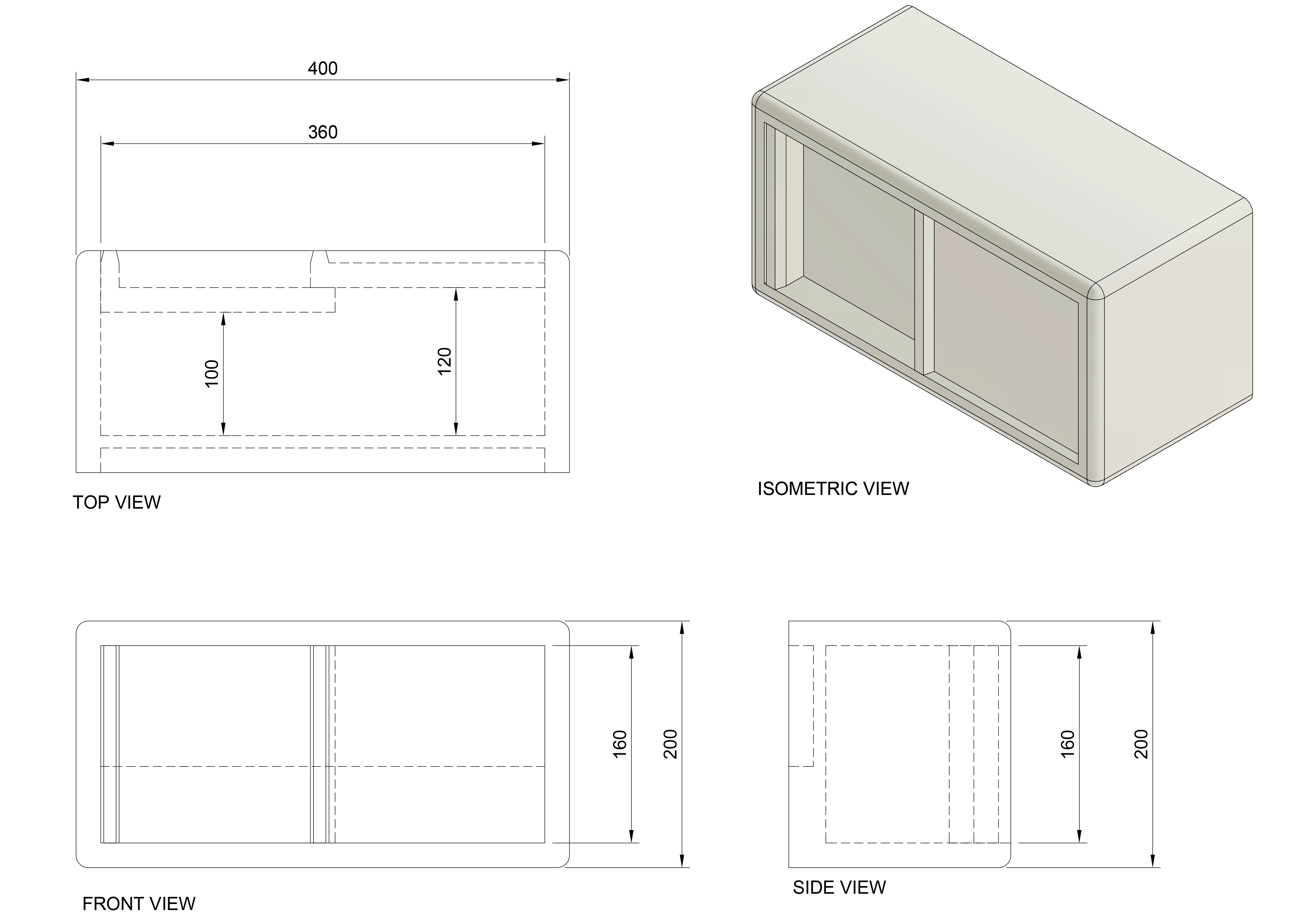 East Hanging Wall Unit - European Oak - Image 5